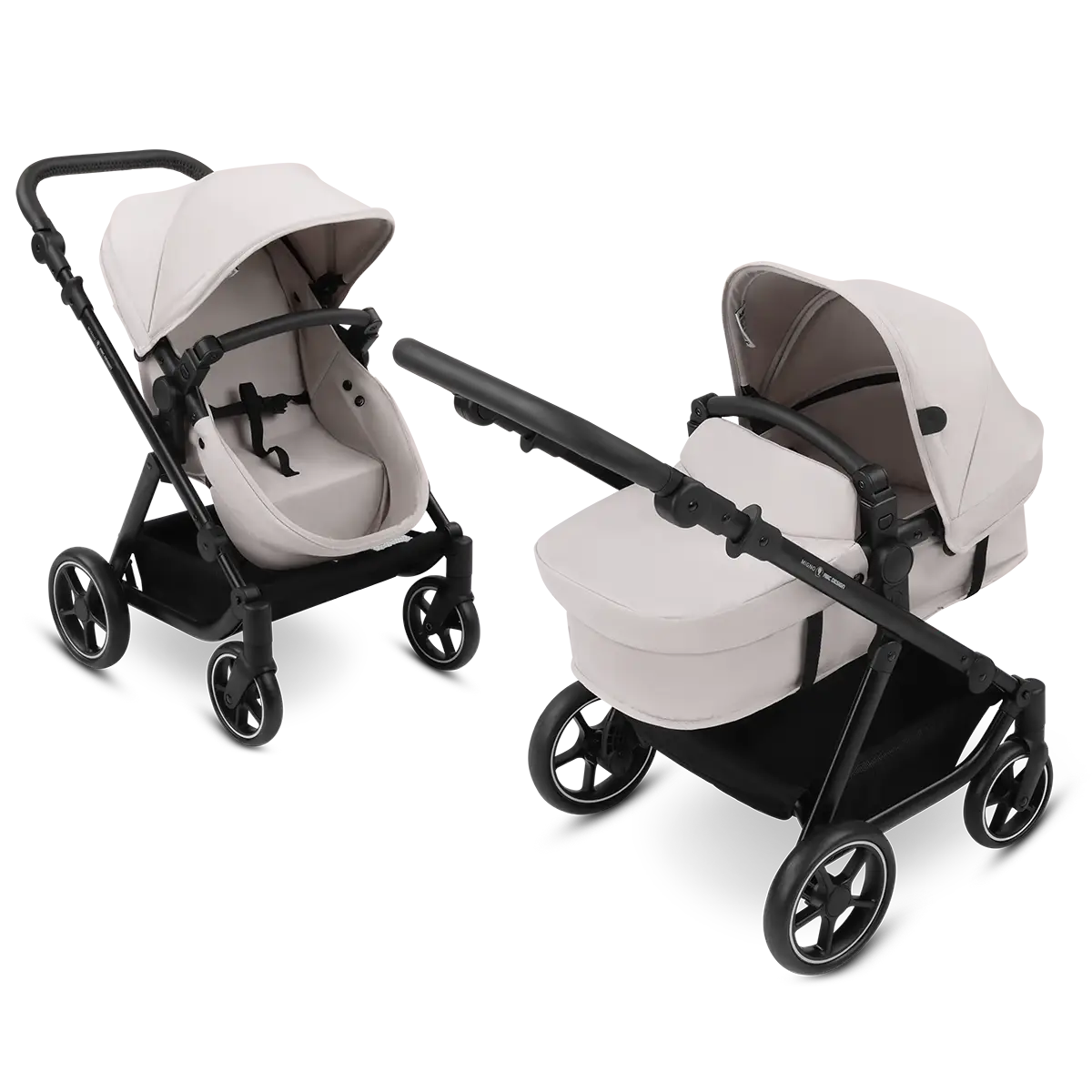 The combi doll's pram with carrycot and seat