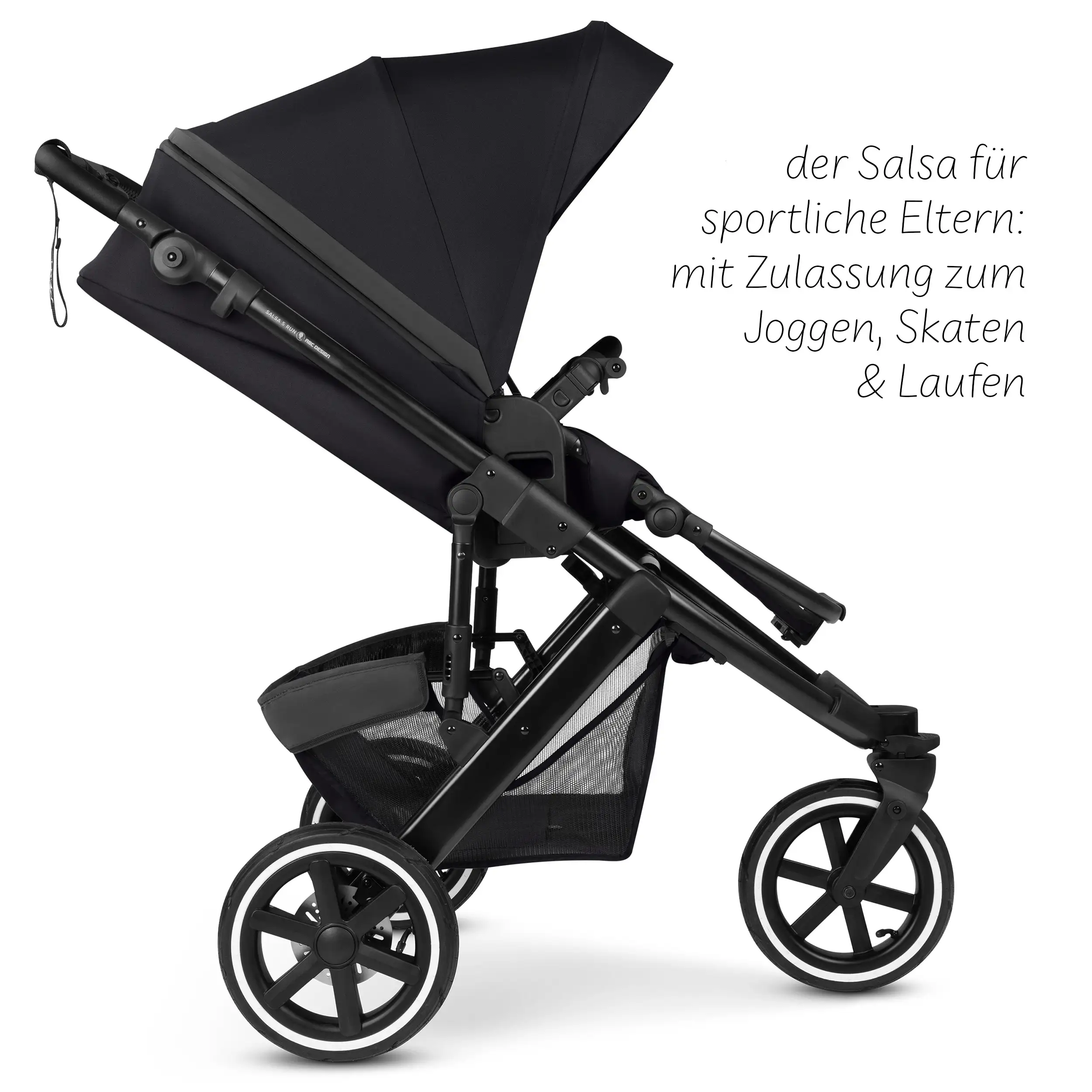 Running Stroller Salsa 5 Run (with sports approval) - Coal