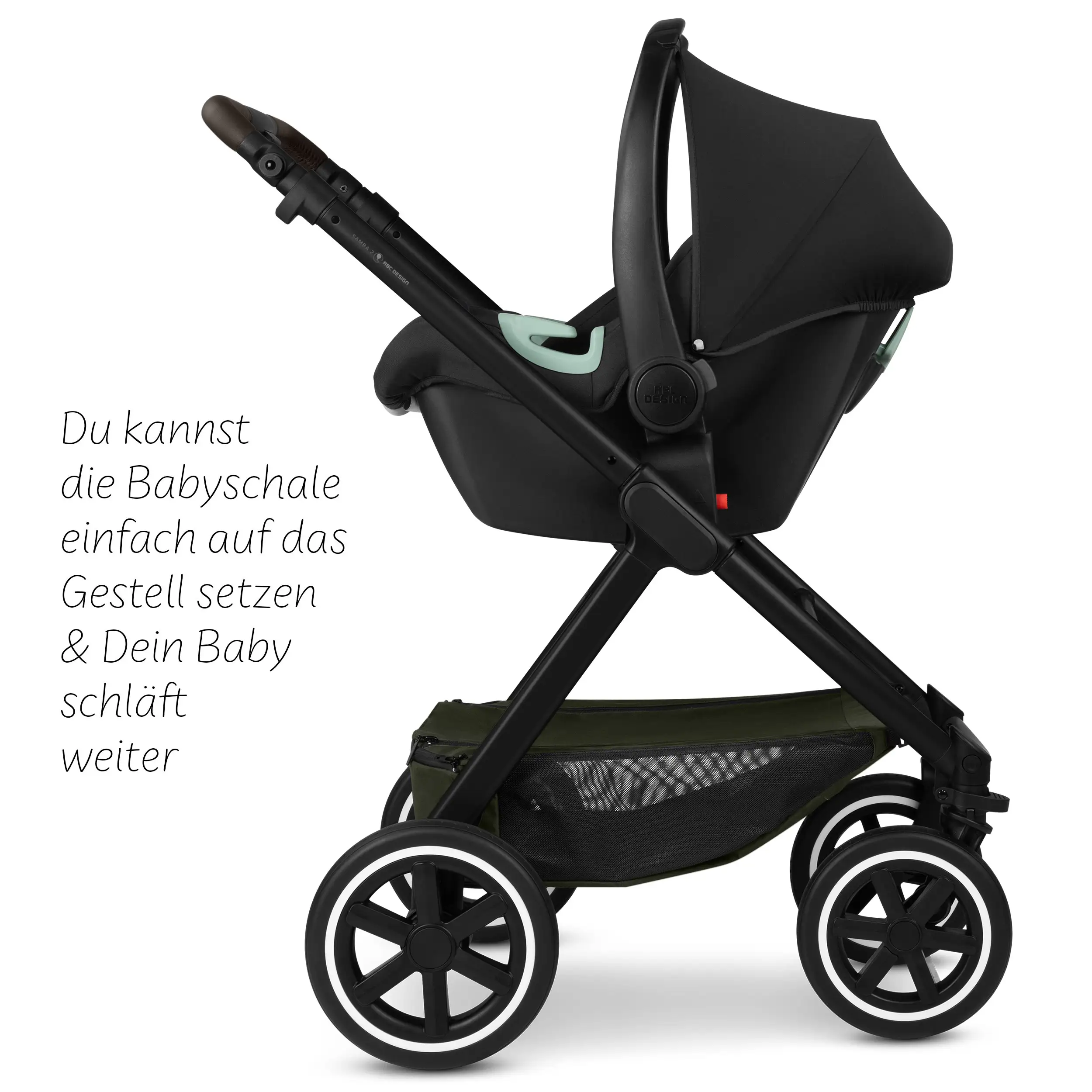 3in1 Kinderwagen-Set Samba 2 - Avocado