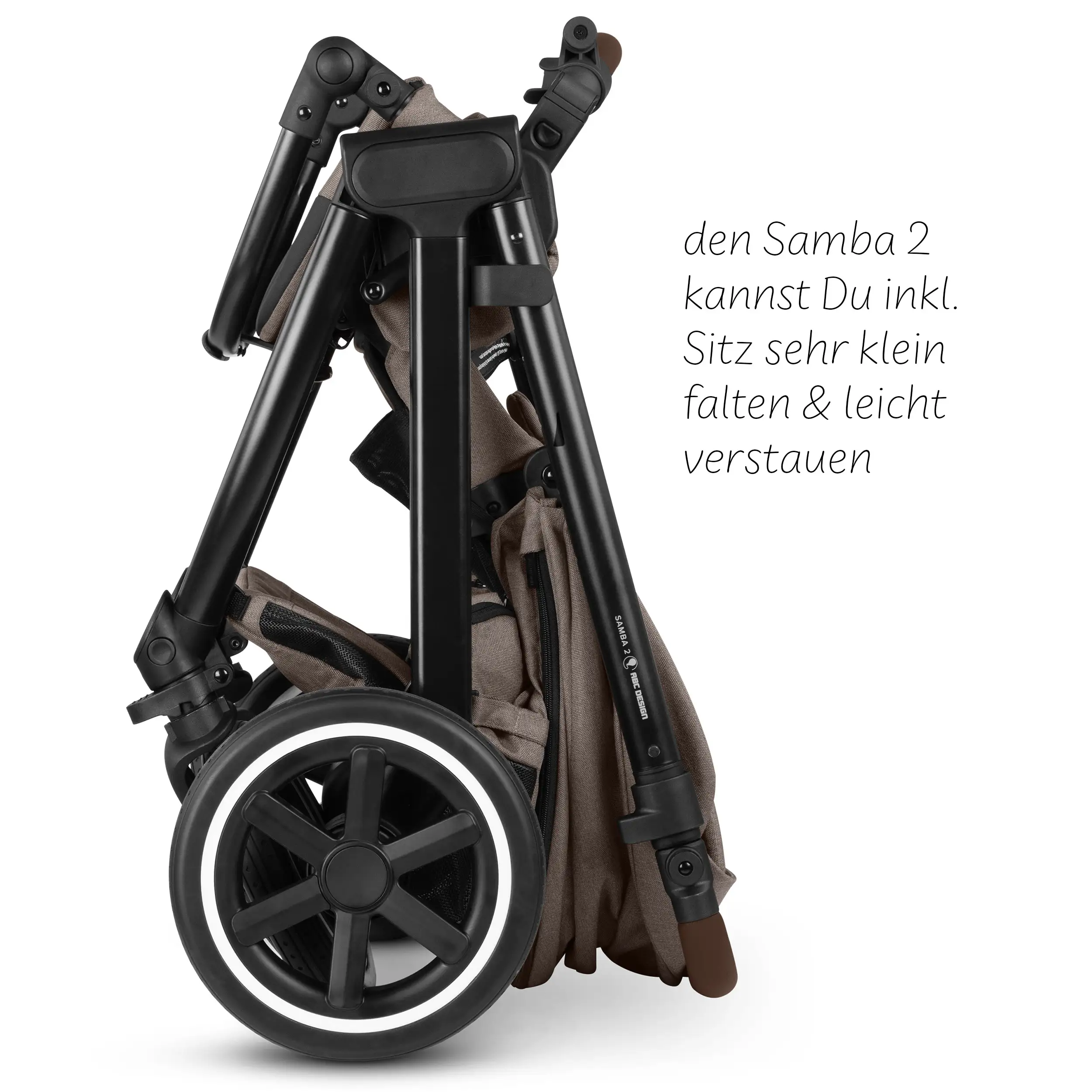 3in1 Kinderwagen-Set Samba 2 inkl. Babyschale Maxi Cosi Pebble 360 Pro 2 - Nature