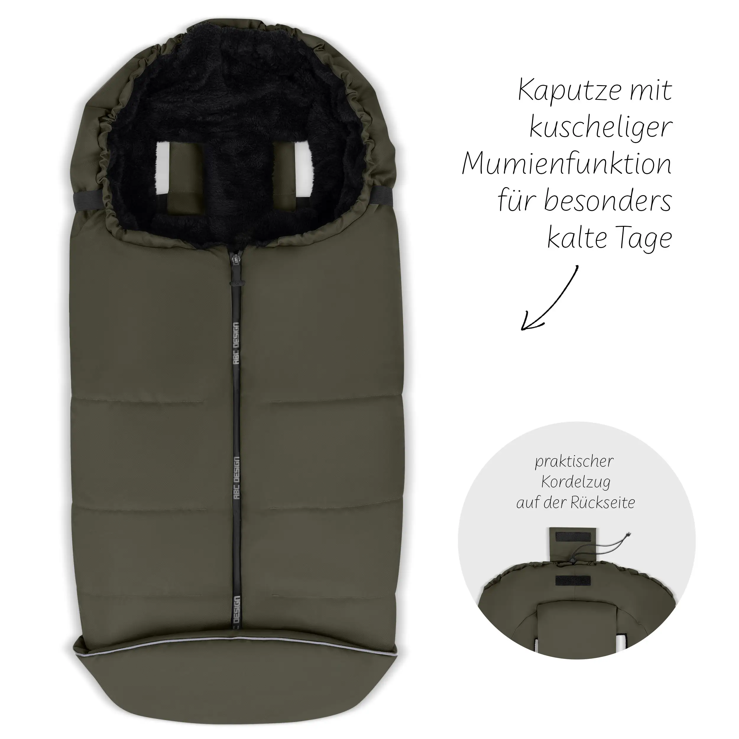 Winter Footmuff for Stroller - Avocado