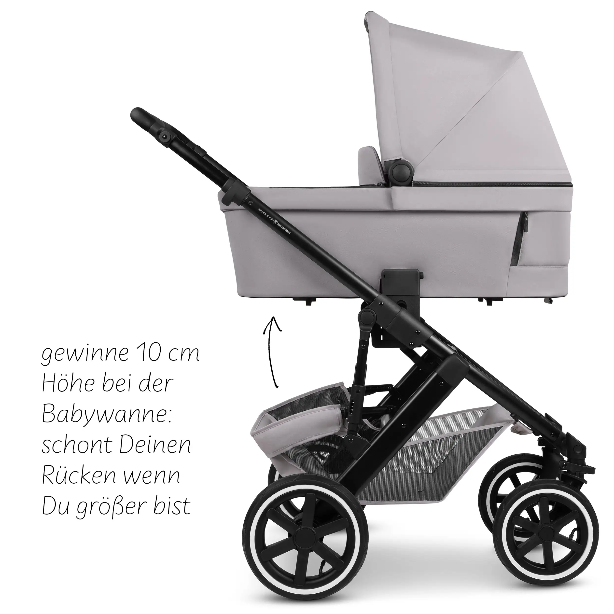 Height Adapter Move Up for Stroller (10 cm height increase)