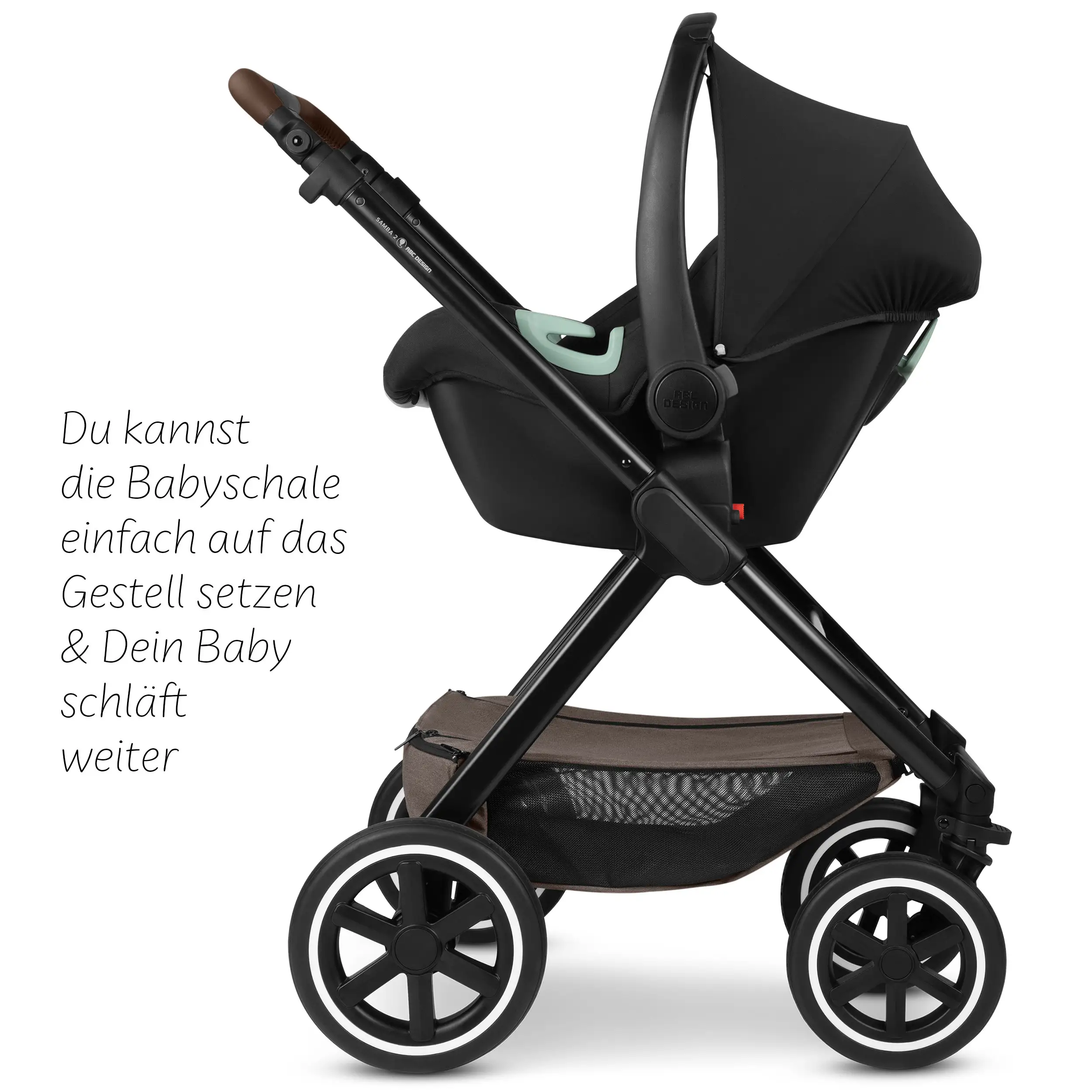 3in1 Kinderwagen-Set Samba 2 - Nature