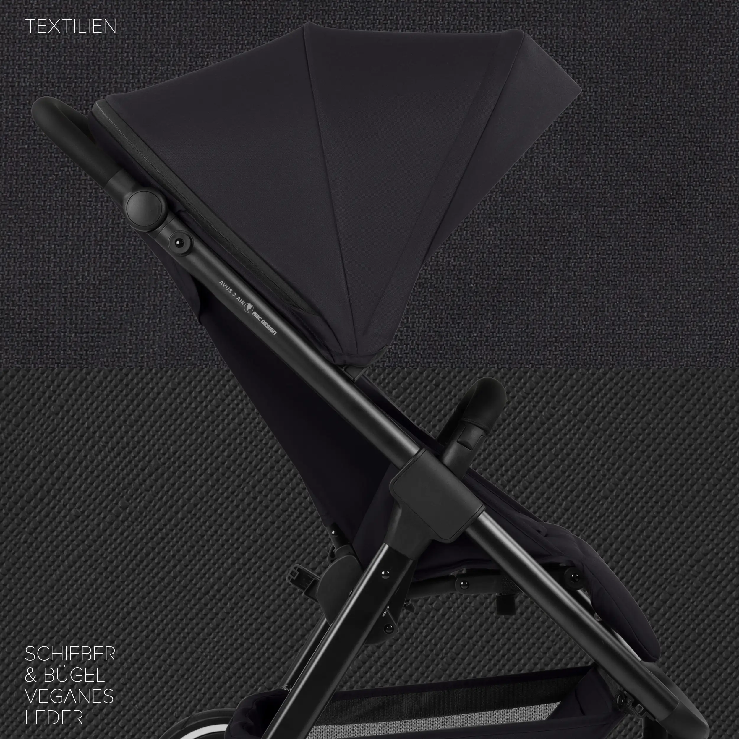 Stroller Avus 2 Air | With Air Tires - Coal