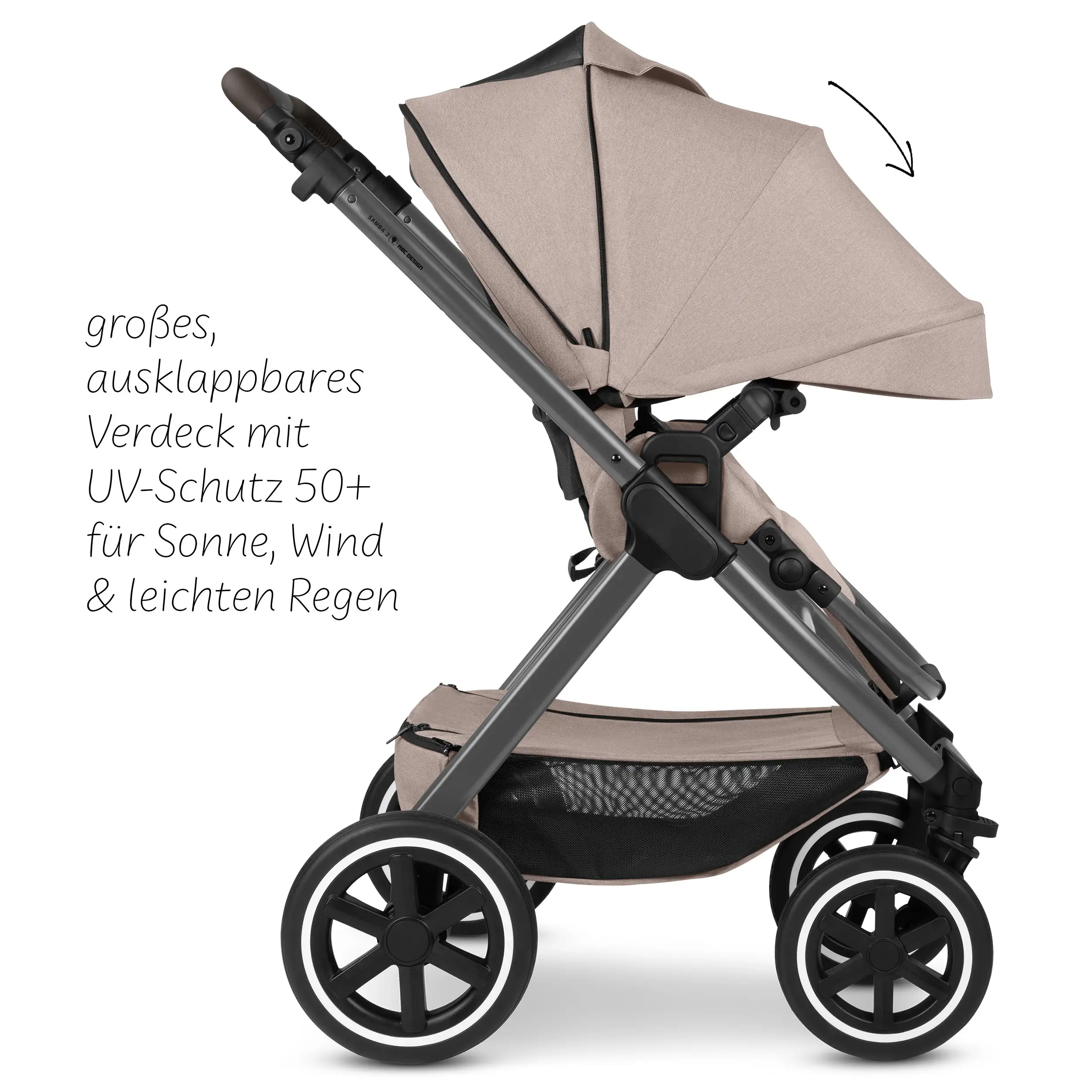 3in1 Kinderwagen-Set Samba 2 - Camel