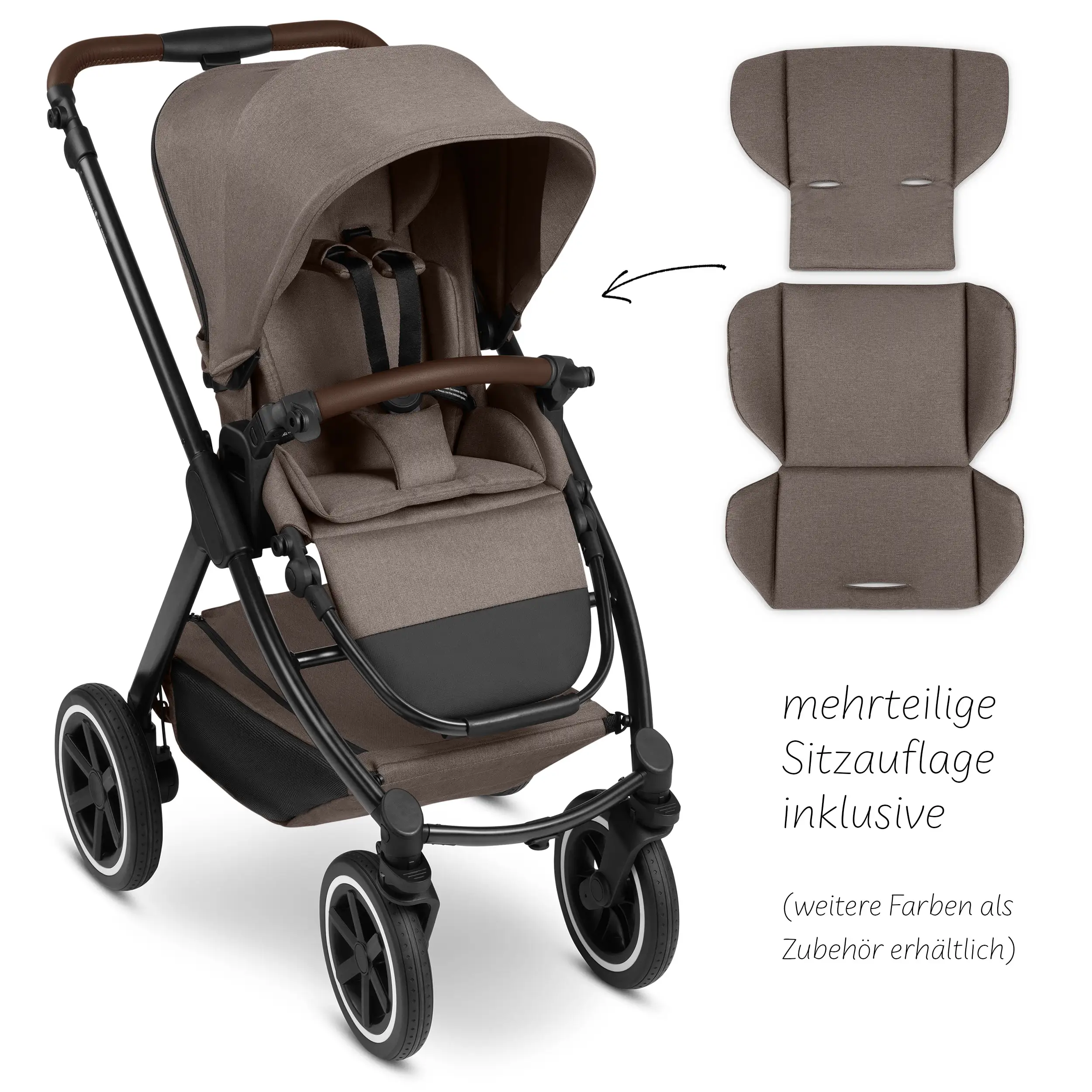 3in1 Kinderwagen-Set Samba 2 inkl. Babyschale Maxi Cosi Pebble 360 Pro 2 - Nature