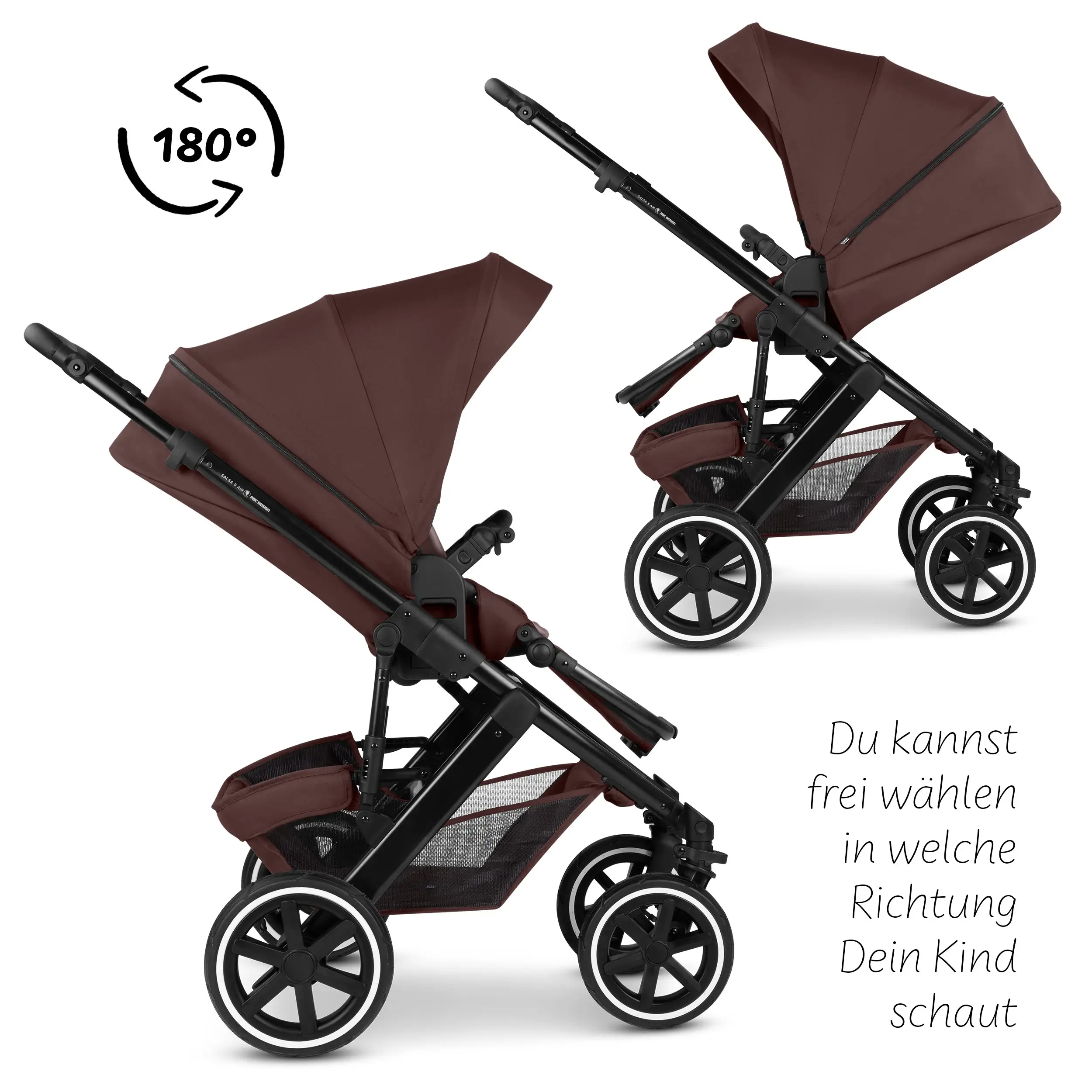 Kombi-Kinderwagen Salsa 5 Air Set - Umbra