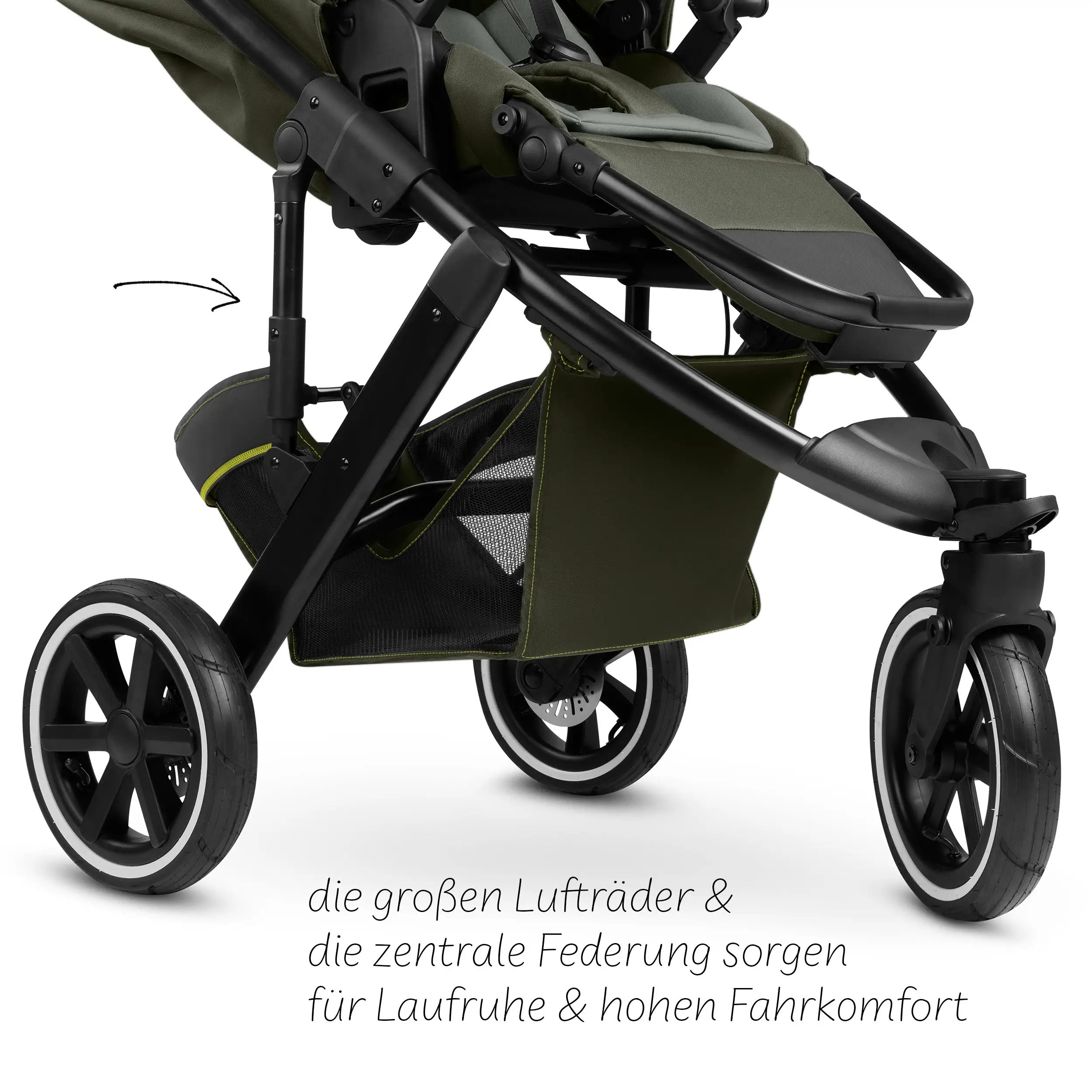 3in1 Kinderwagen-Set Salsa 5 Run - Avocado