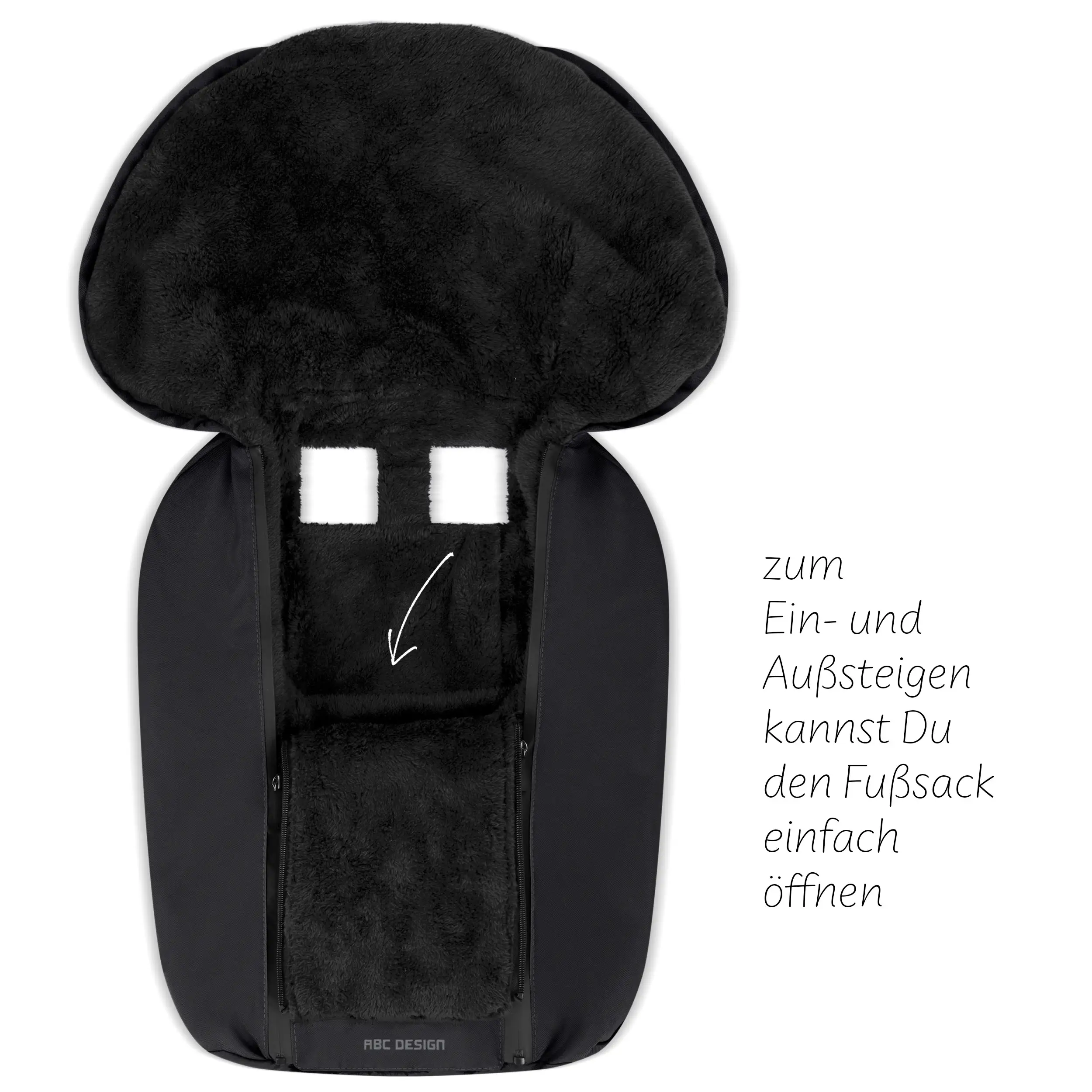 Newborn Footmuff for Infant Car Seat & Carrycot - Black