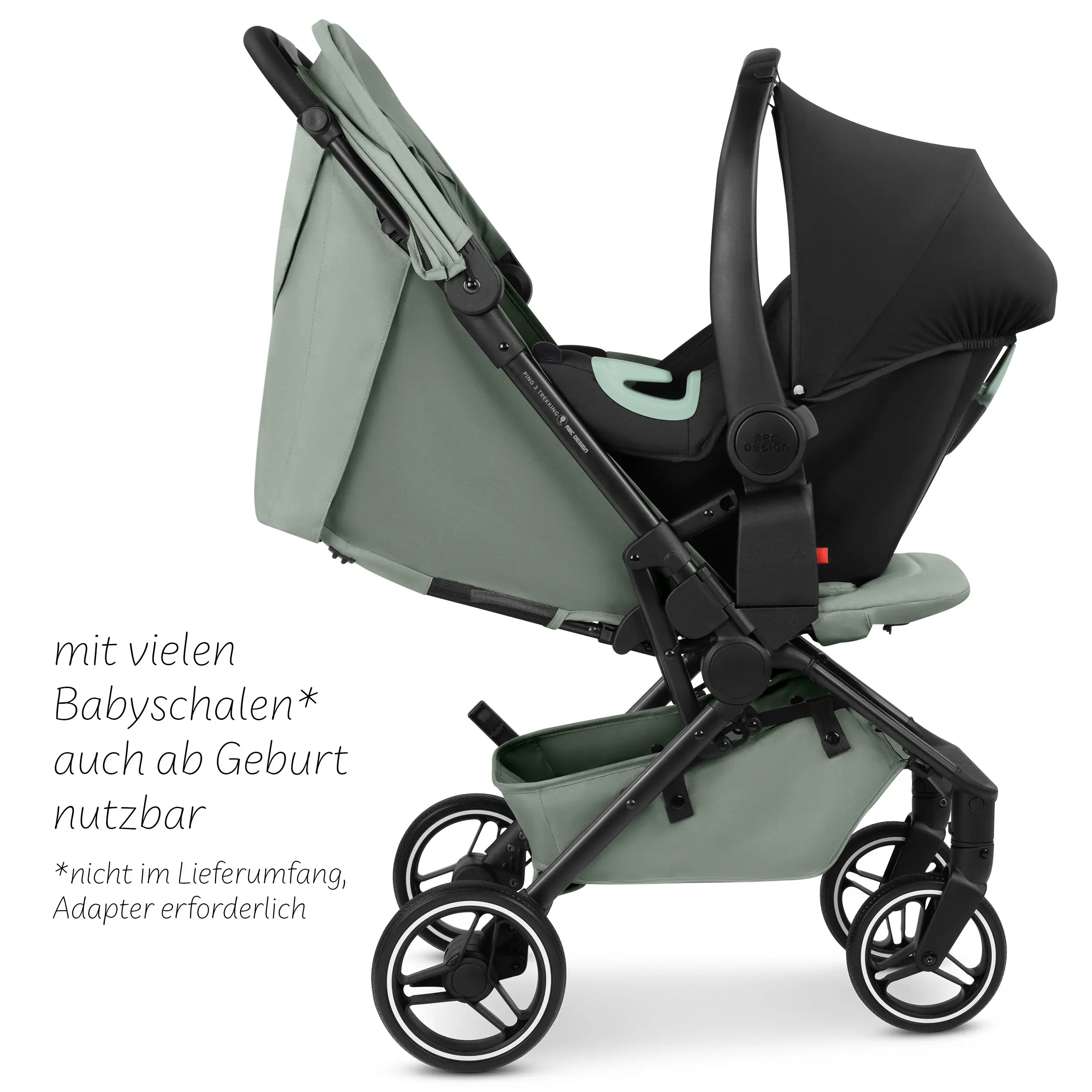 Travel Stroller Ping 3 Trekking - Pine