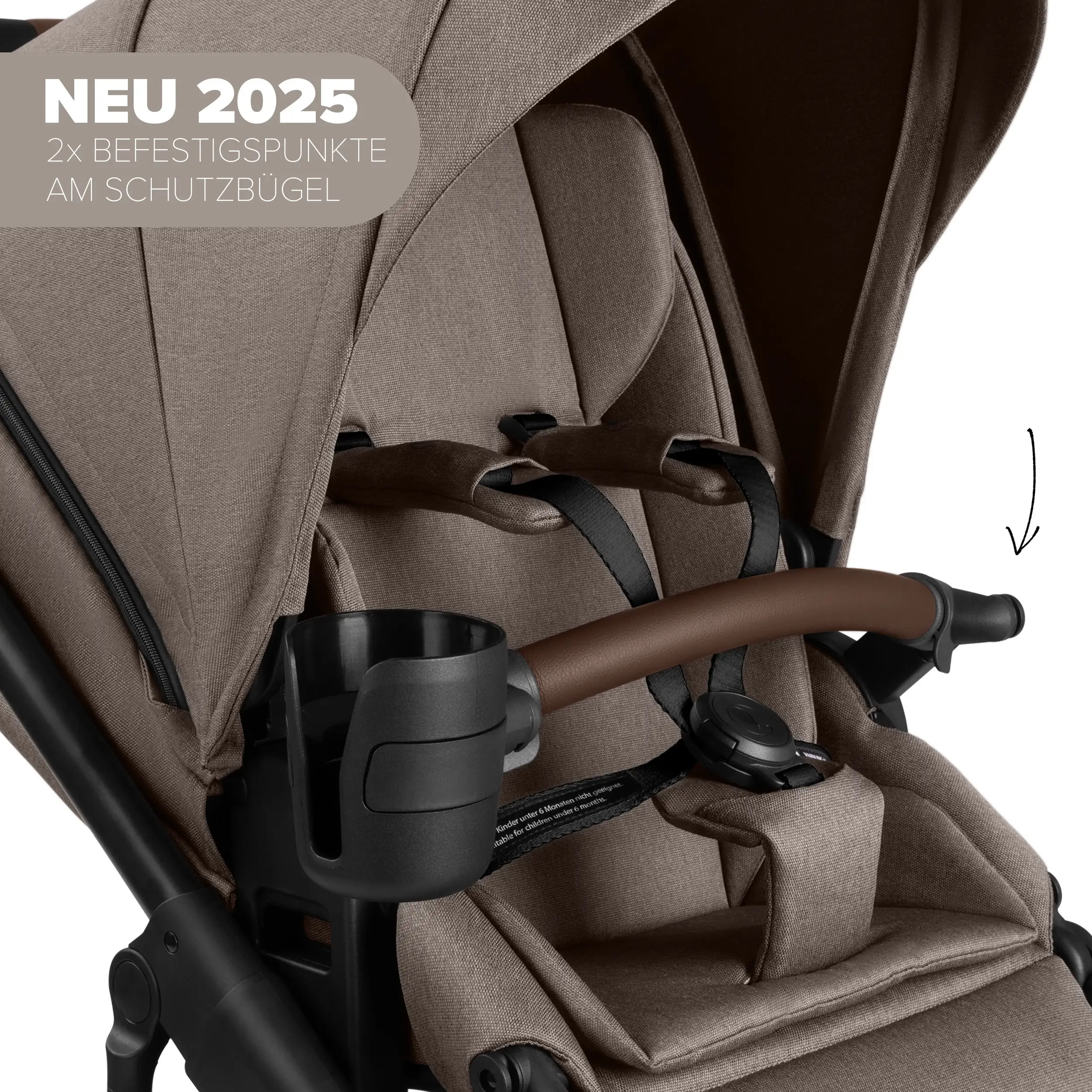 3in1 Kinderwagen-Set Salsa 5 Air inkl. Babyschale Maxi Cosi Pebble 360 Pro 2 - Nature