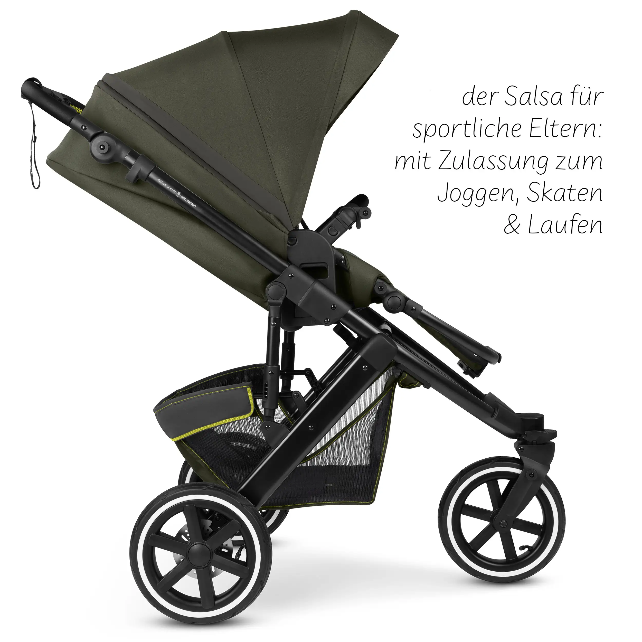 Running Stroller Salsa 5 Run (with sports approval) - Avocado