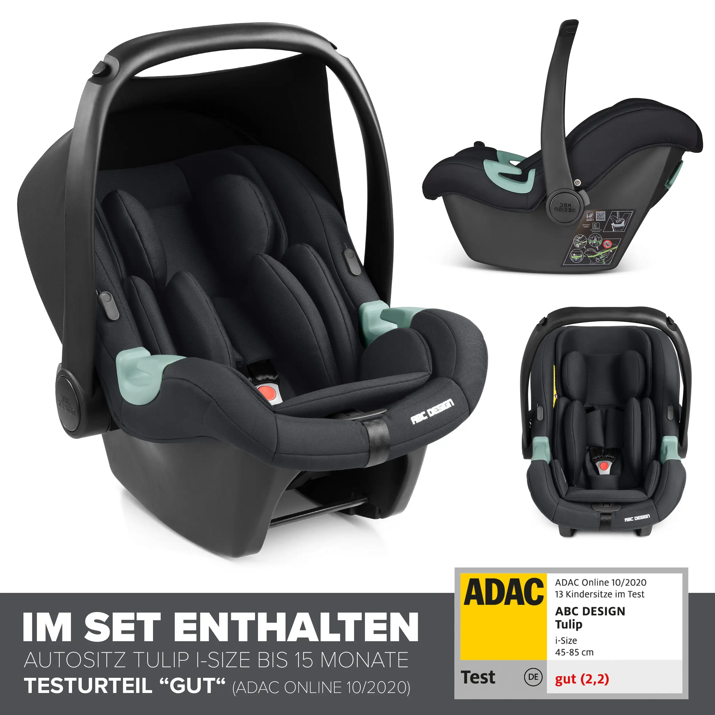 3in1 Kinderwagen-Set Samba 2 - Coal