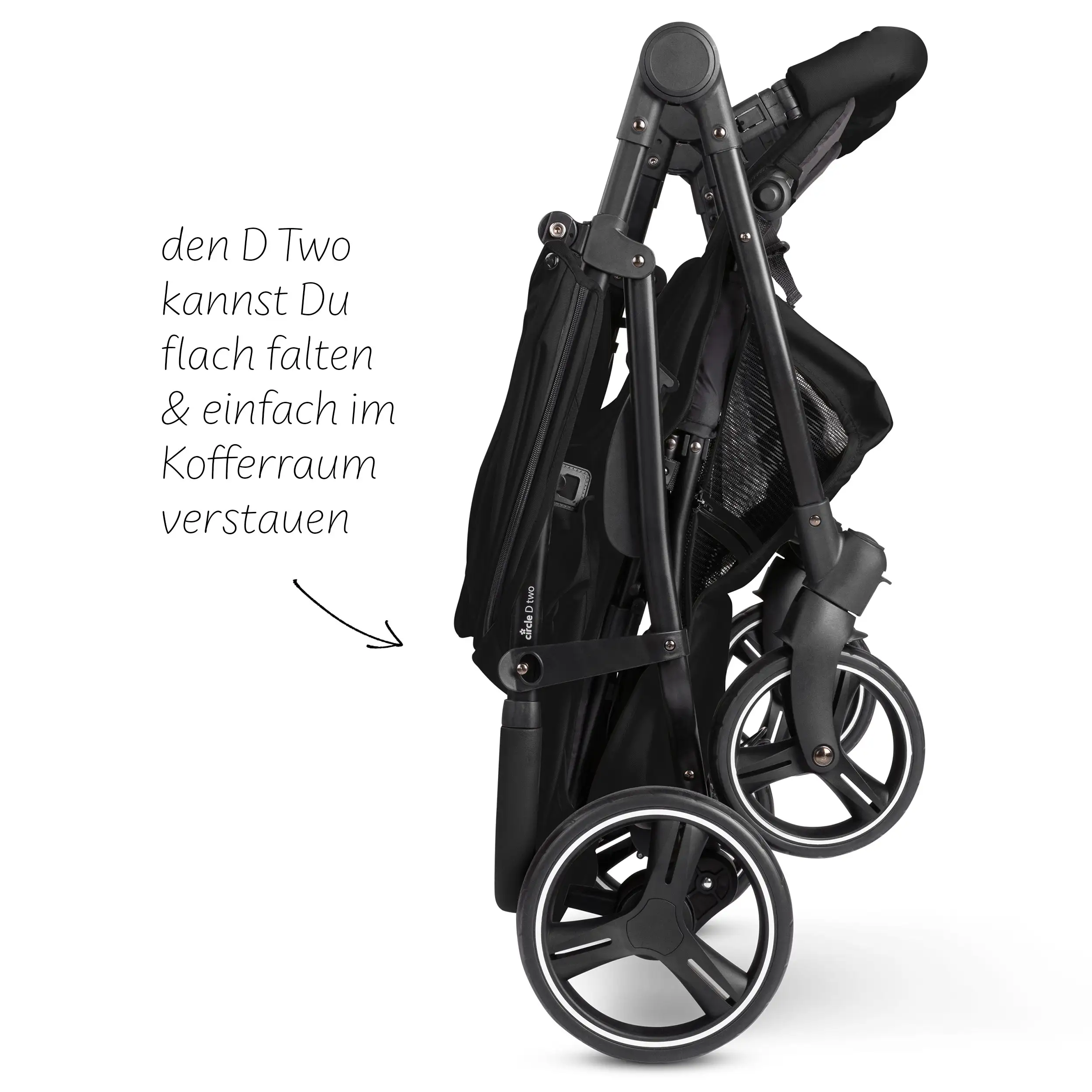 Geschwisterkinderwagen D Two - Black