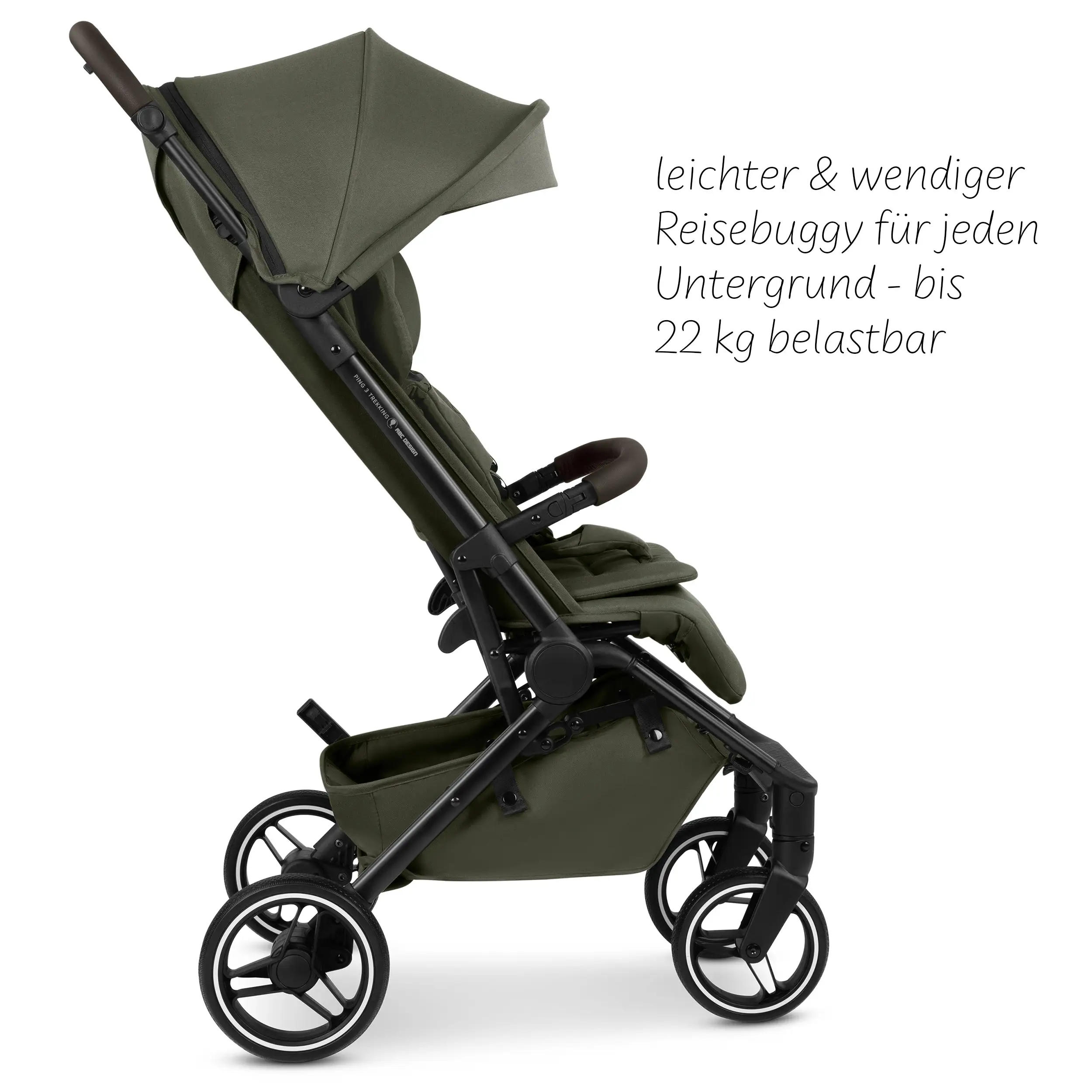 Reisebuggy Ping 3 Trekking mit Zubehörset - Avocado