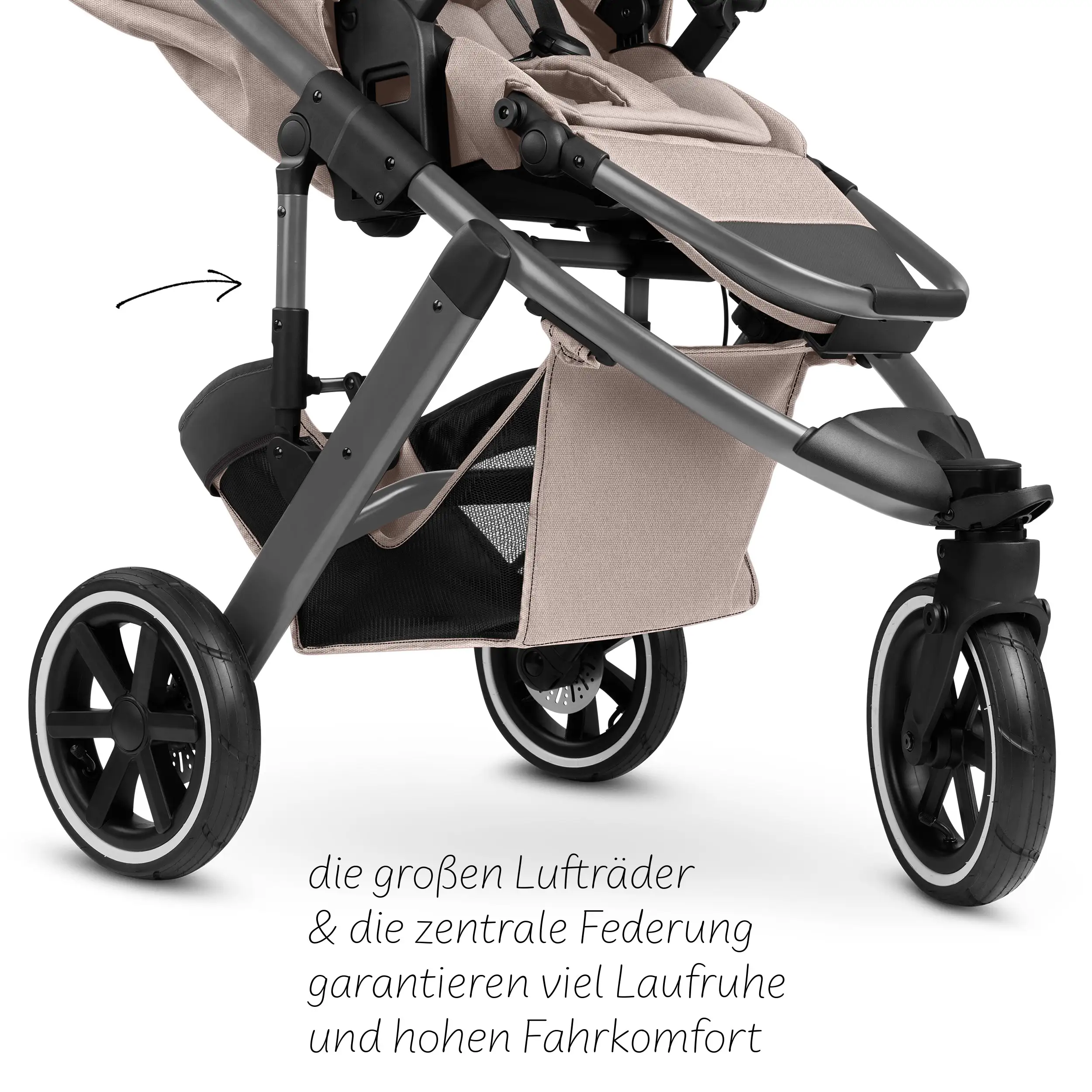 Kombi-Kinderwagen Salsa 5 Run - Camel