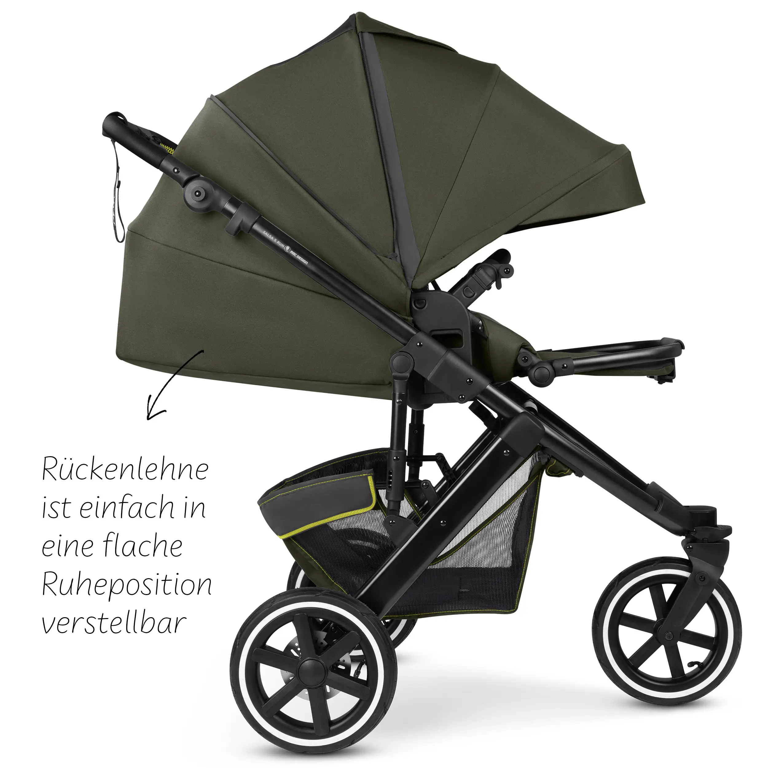 Running Stroller Salsa 5 Run (with sports approval) - Avocado