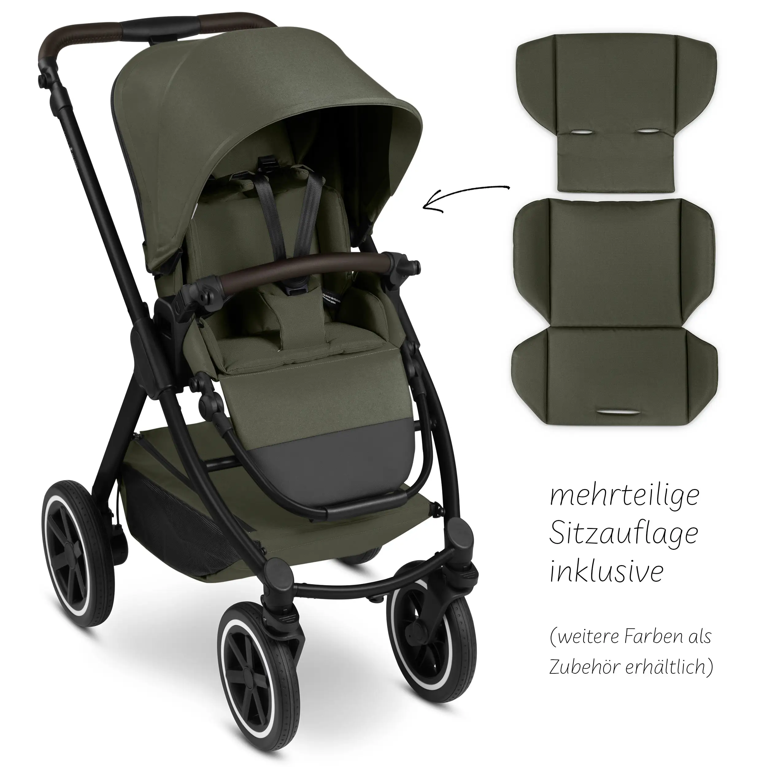 3in1-Kinderwagen-Starter-Set Samba 2 - Avocado