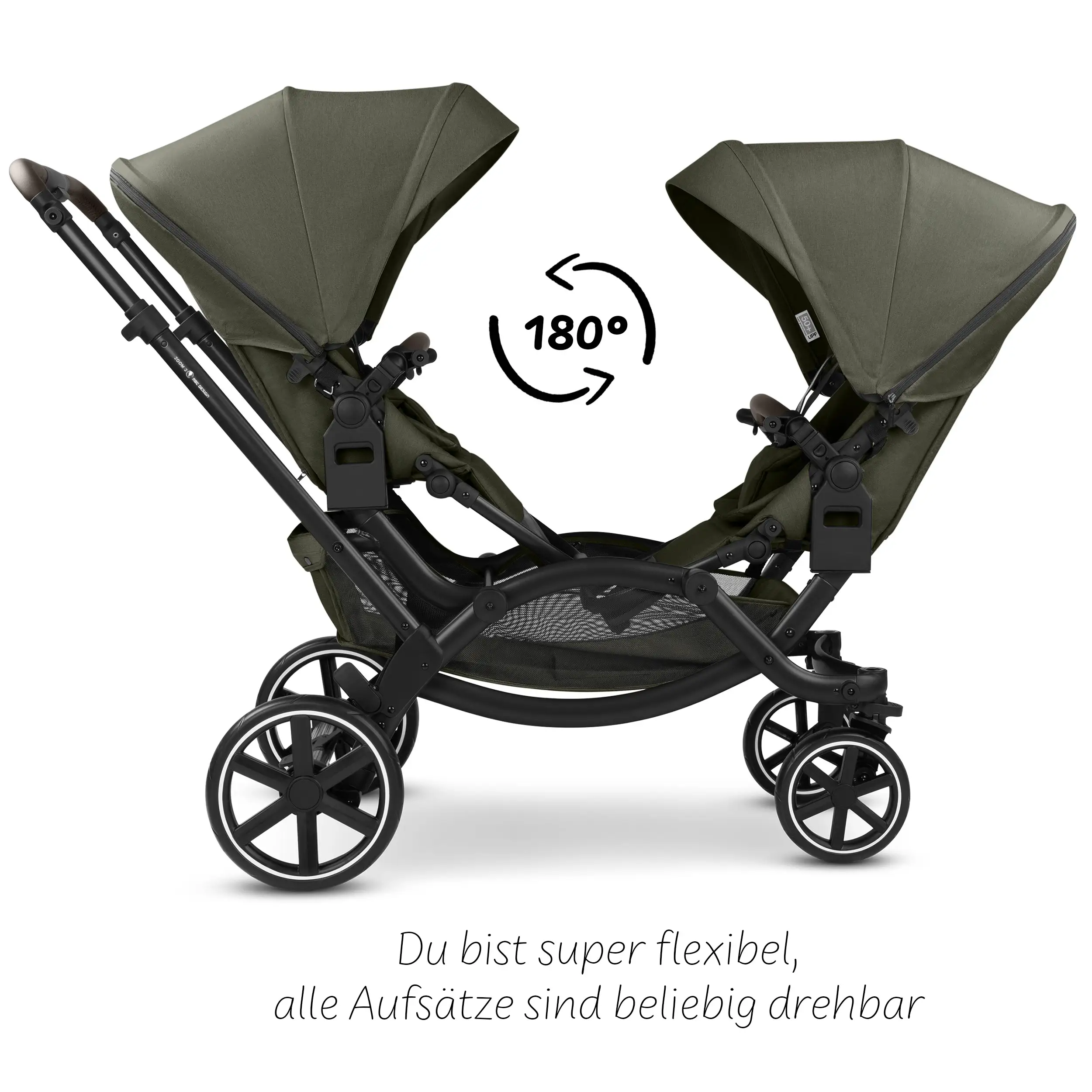 Double Stroller Zoom 2 - Avocado