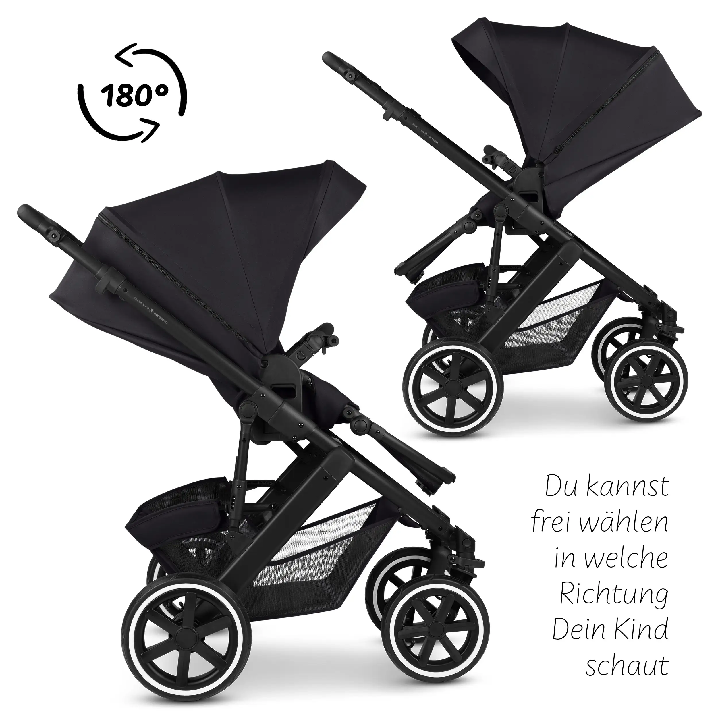 2in1 Stroller Salsa 5 Air - Coal