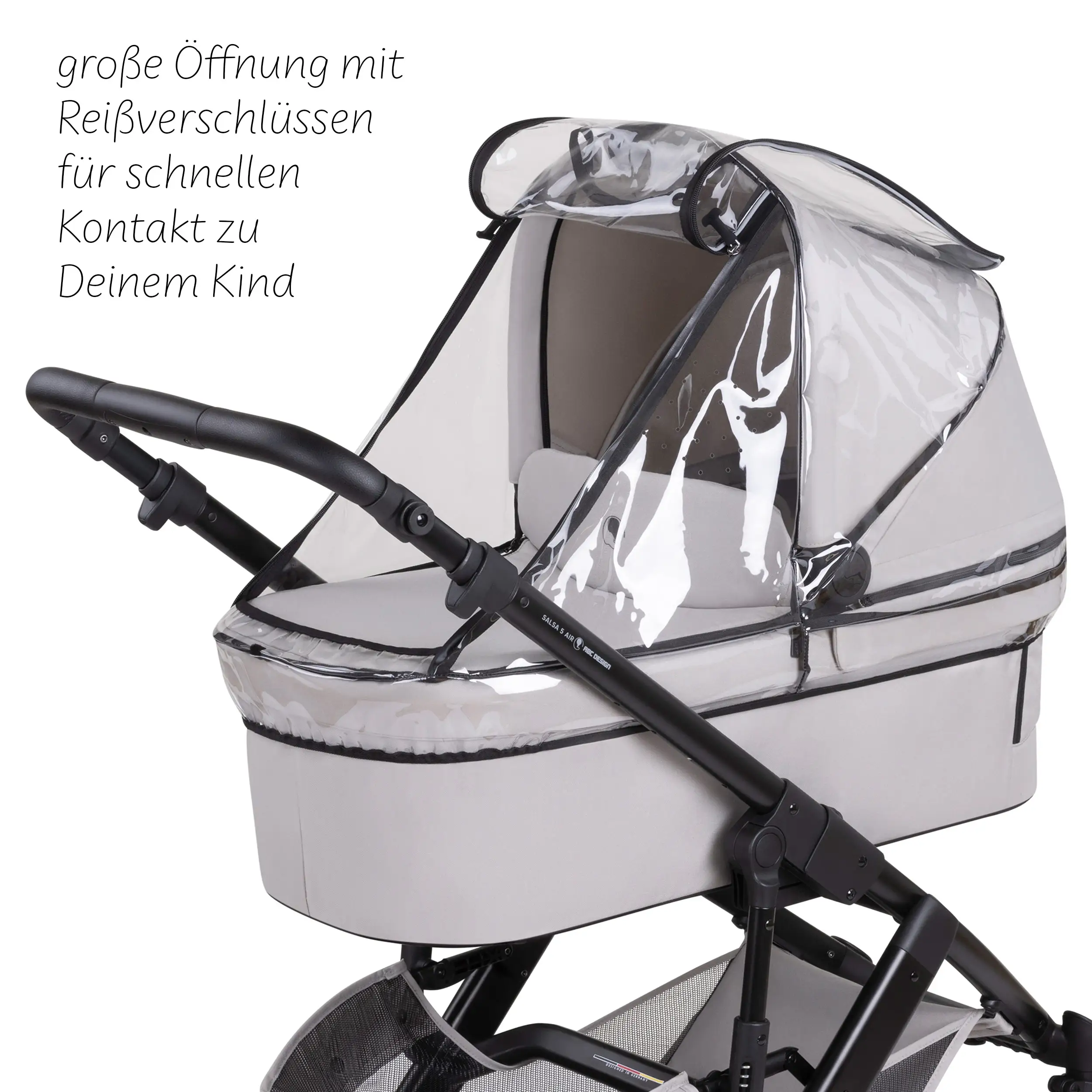 Regenschutz für Babywanne