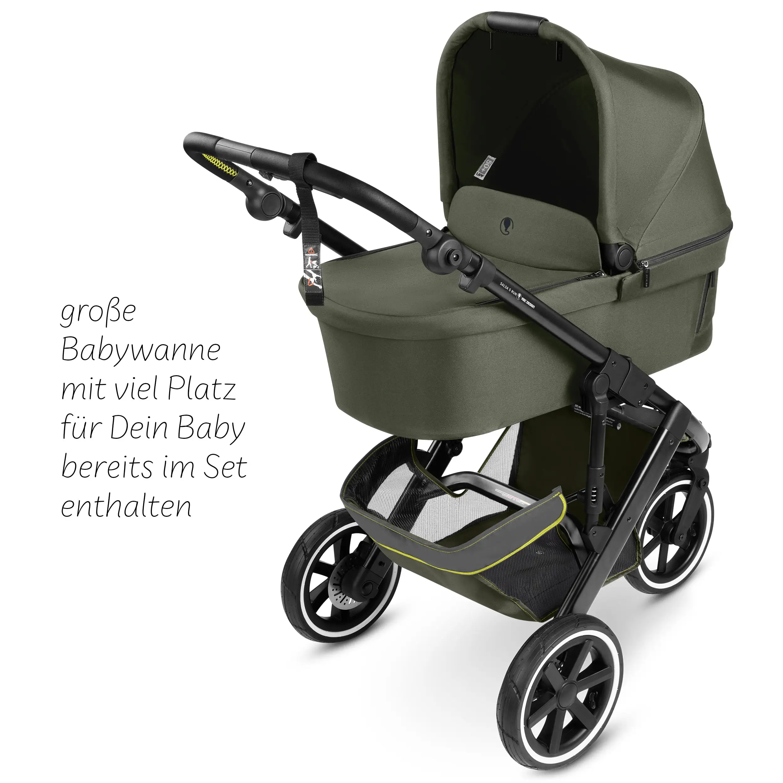 Kombi-Kinderwagen Salsa 5 Run - Avocado