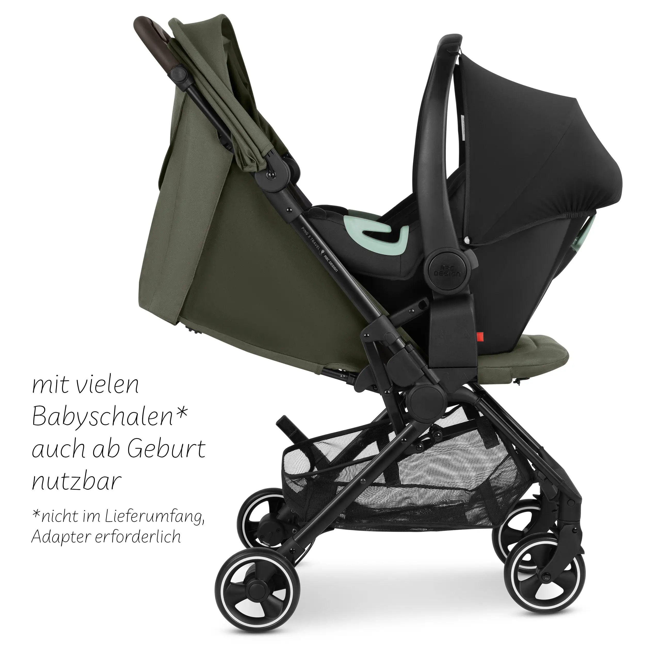 Reisebuggy Ping 3 Travel - Avocado