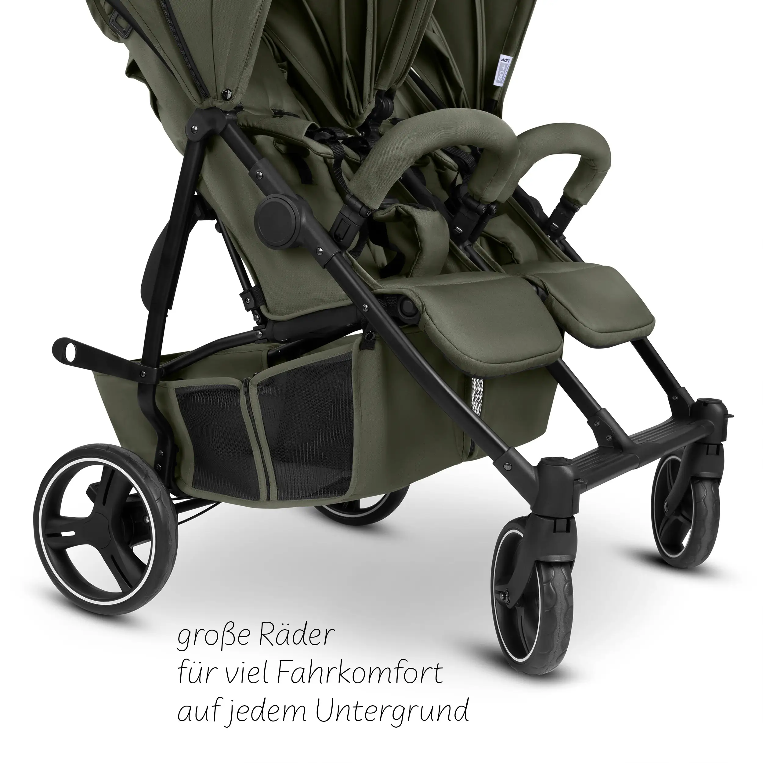 Geschwisterkinderwagen D Two - Wheat