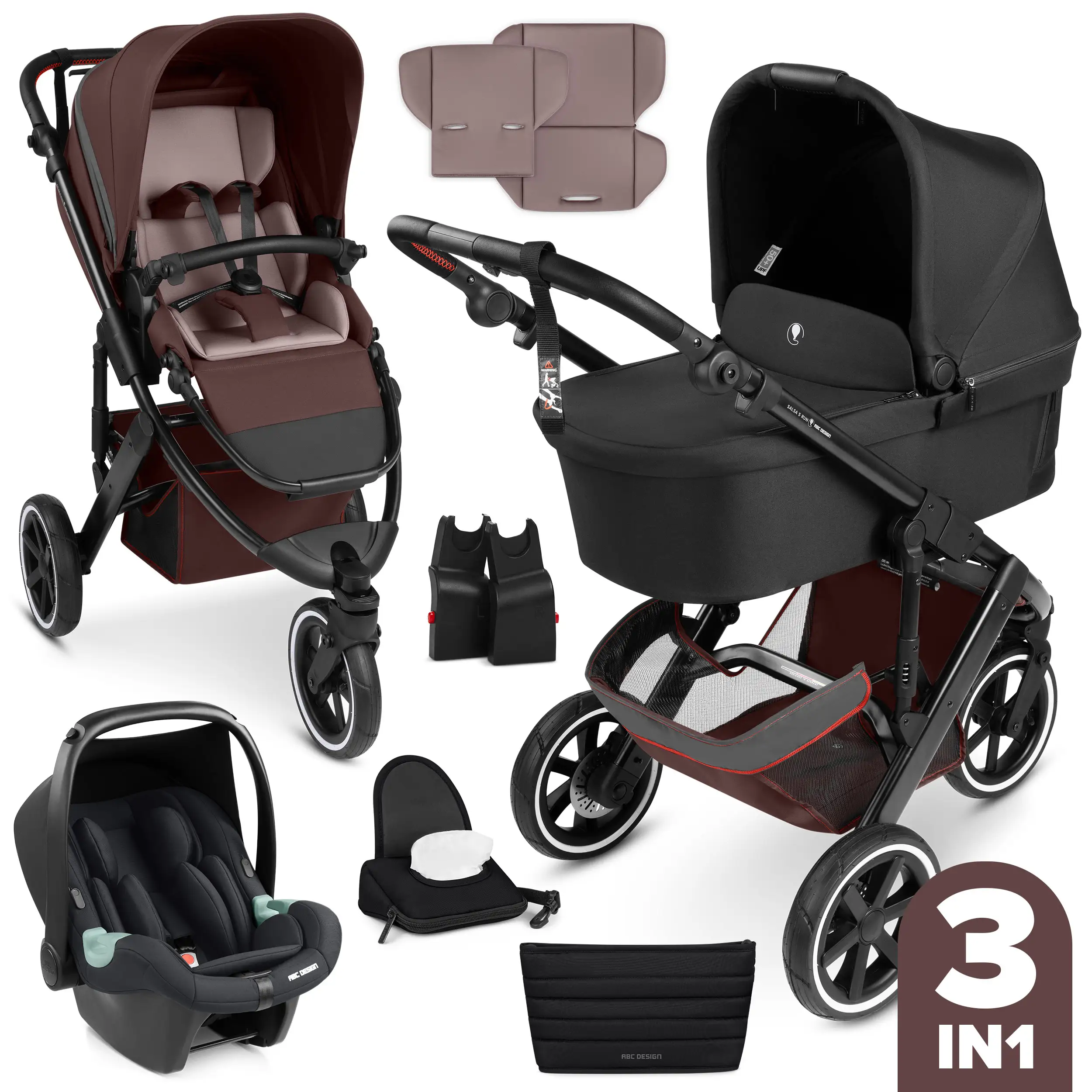 3in1 Kinderwagen-Set Salsa 5 Run - Umbra