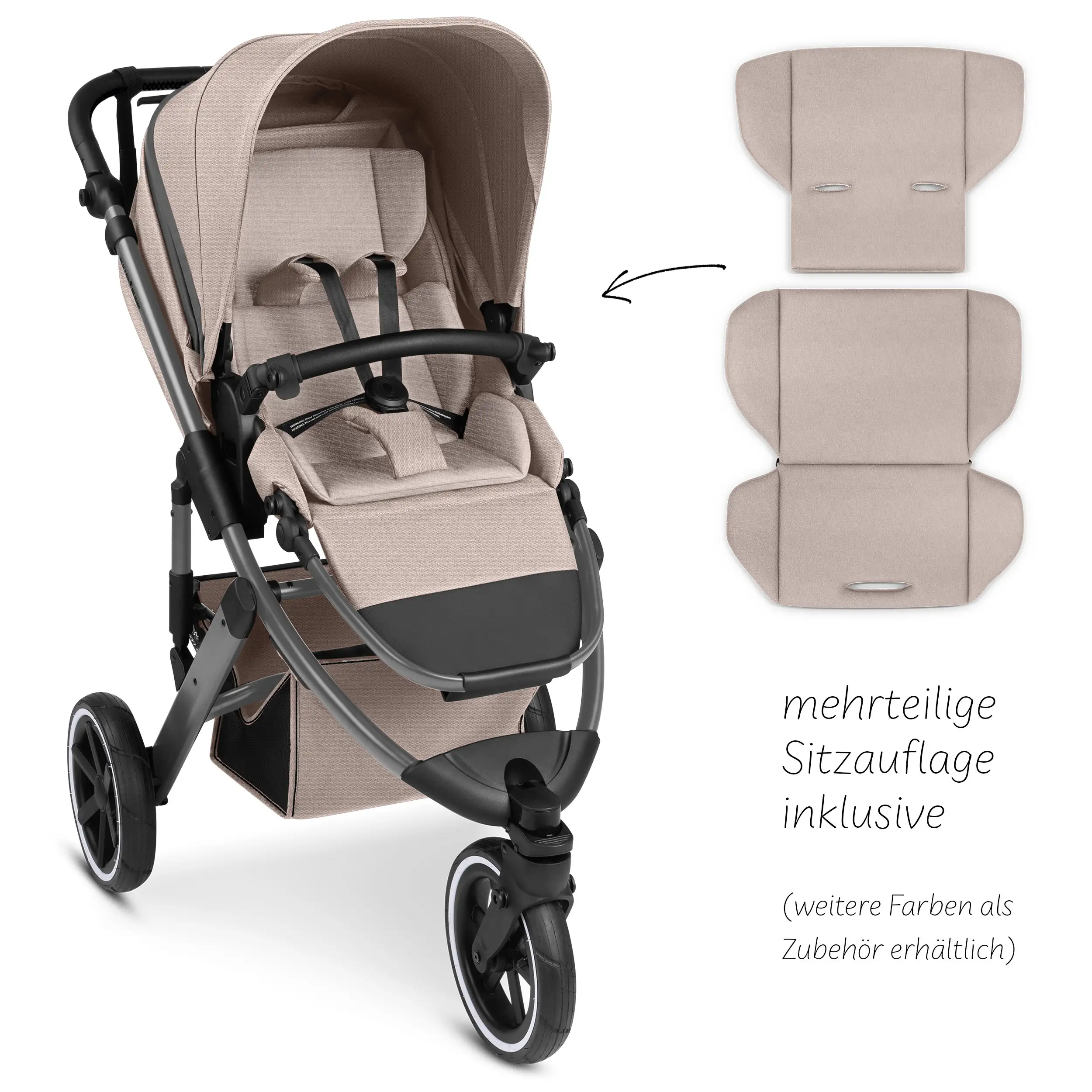 Kombi-Kinderwagen Salsa 5 Run - Camel