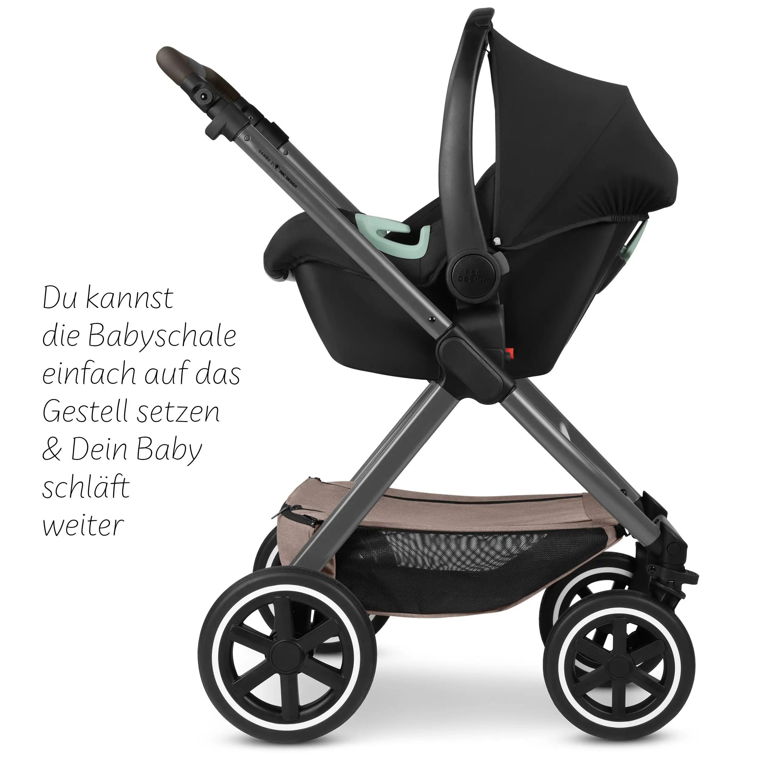 3in1 Kinderwagen-Set Samba 2 - Camel