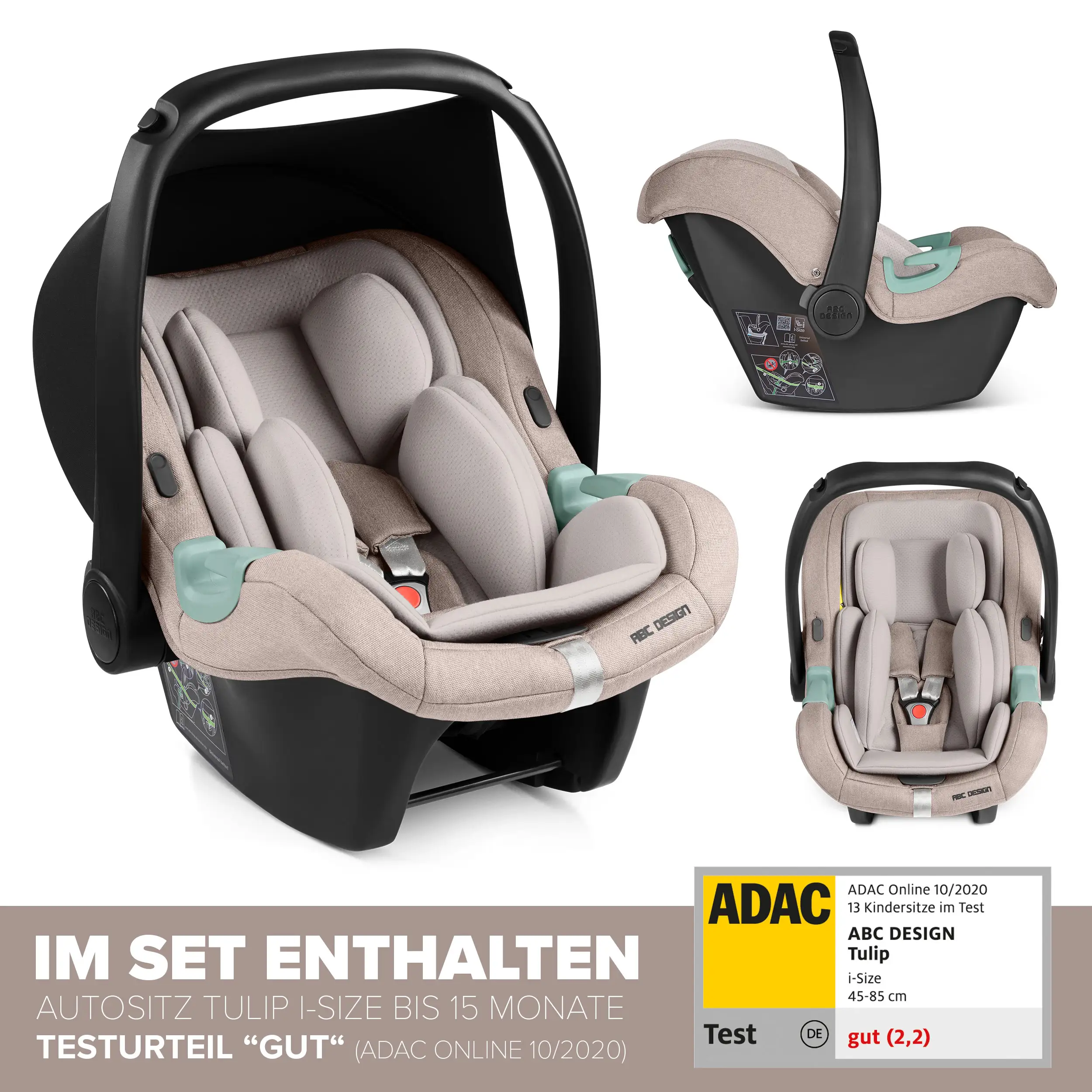 3in1 Kinderwagen-Set Samba 2 - Camel