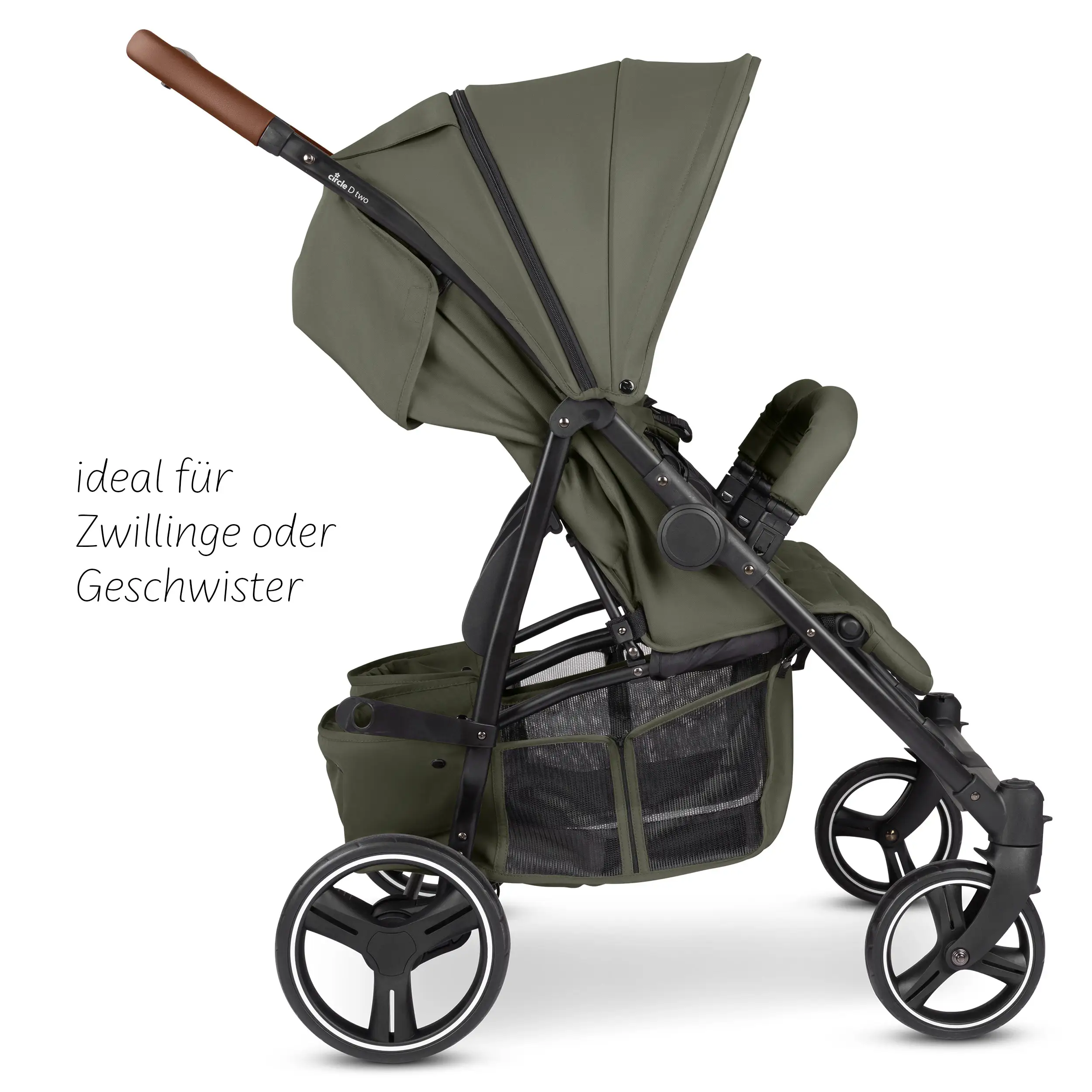 Geschwisterkinderwagen D Two - Wheat