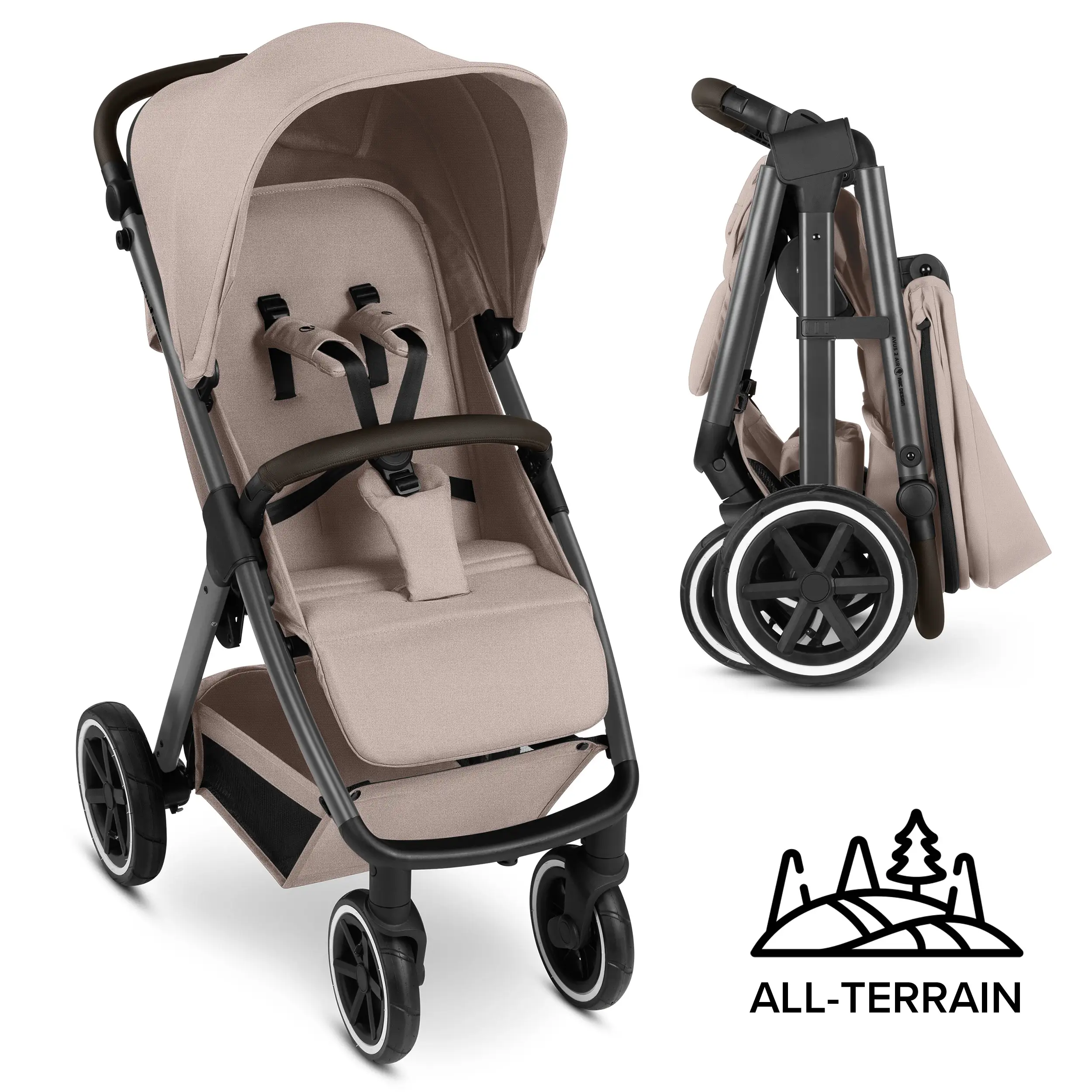 Stroller Avus 2 Air | With Air Tires - Camel