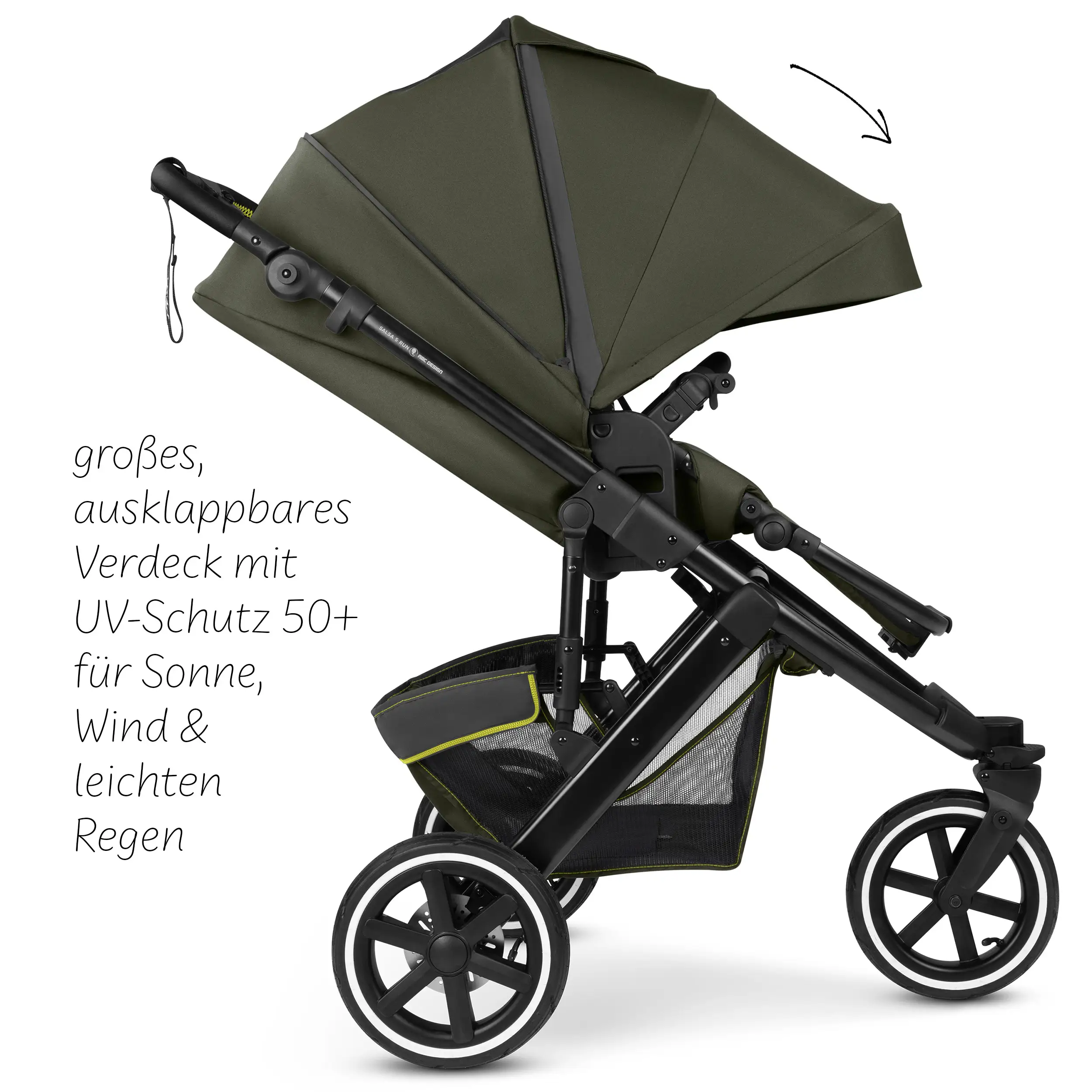 3in1 Kinderwagen-Set Salsa 5 Run - Avocado