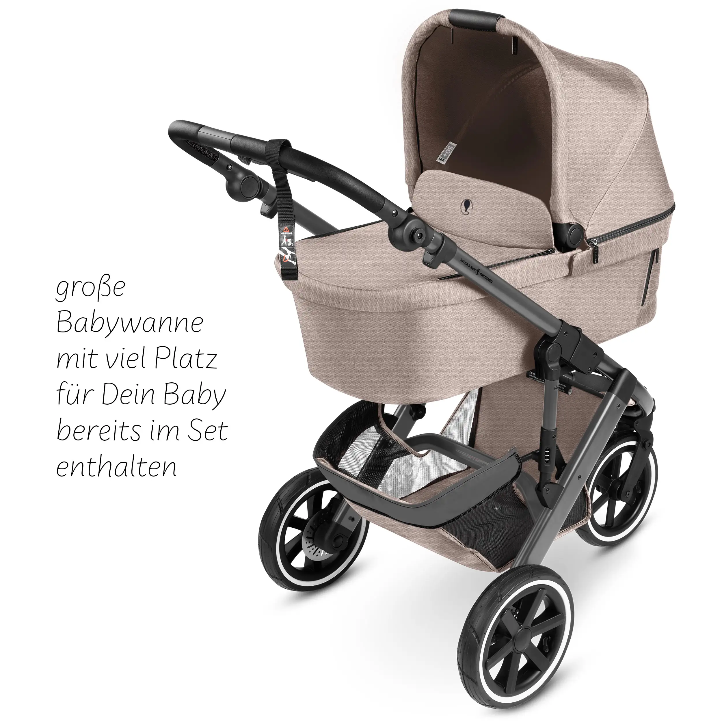 3in1 Kinderwagen-Set Salsa 5 Run - Camel