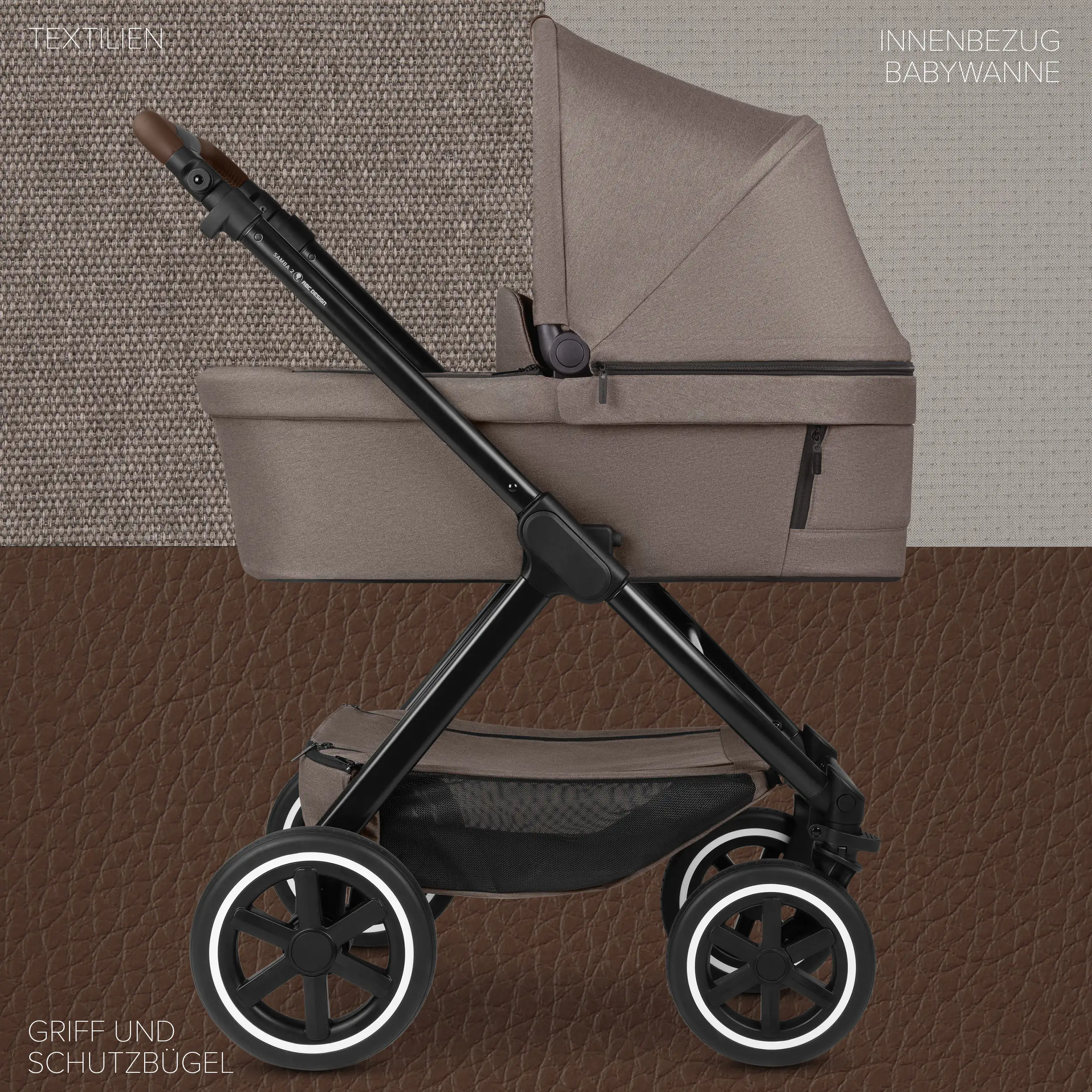 3in1 Kinderwagen-Set Samba 2 - Nature