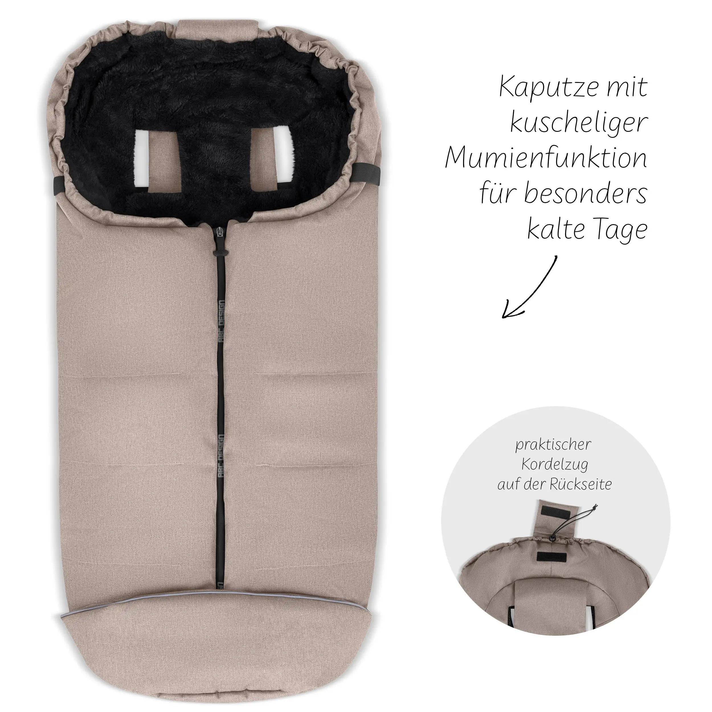 Winter Footmuff for Stroller - Camel