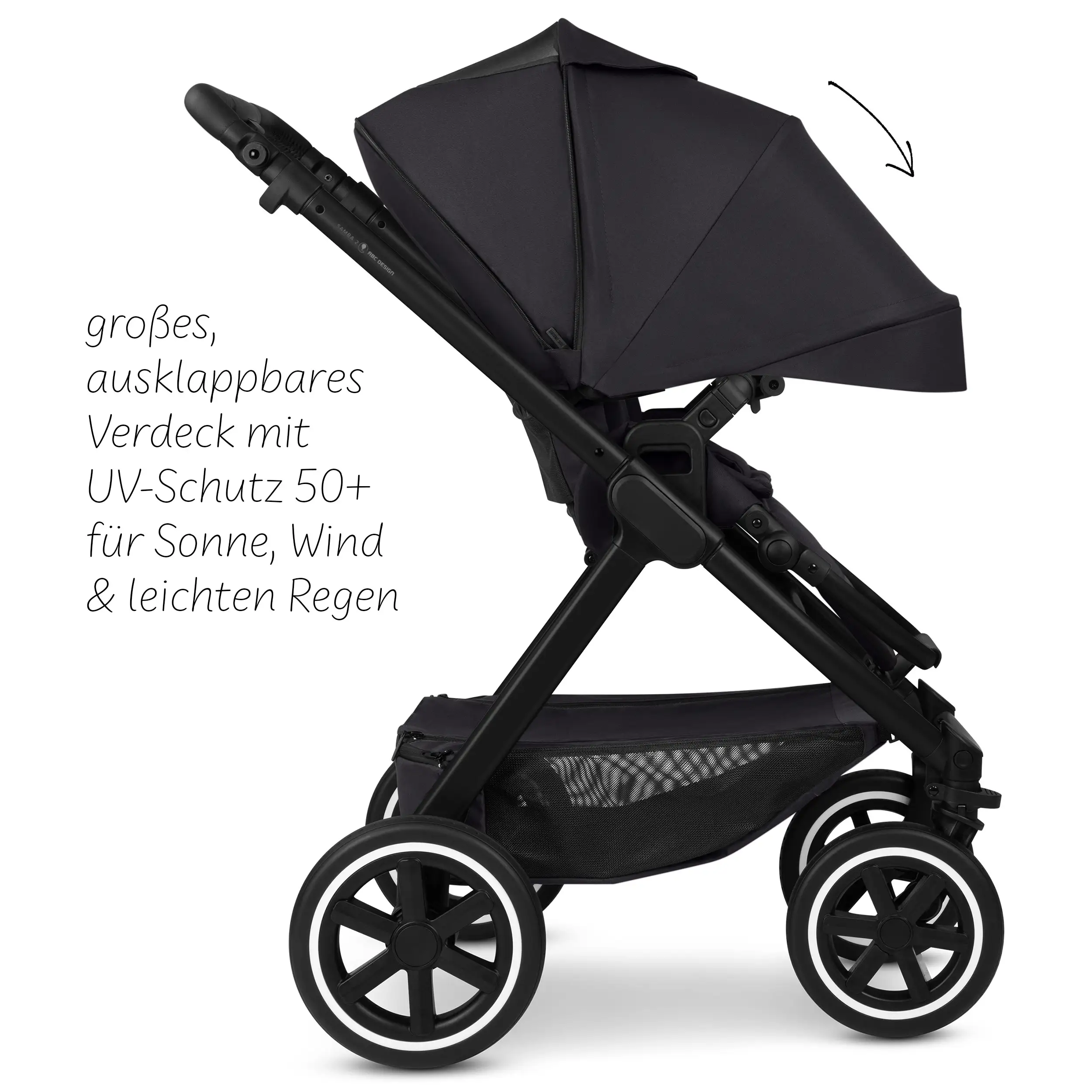 3in1-Kinderwagen-Starter-Set Samba 2 - Coal