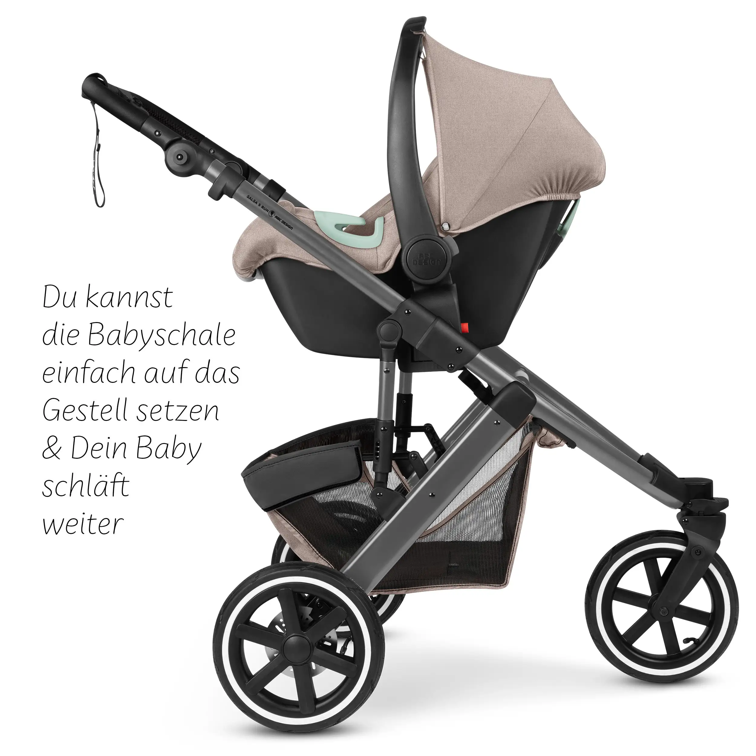 3in1 Kinderwagen-Set Salsa 5 Run - Camel