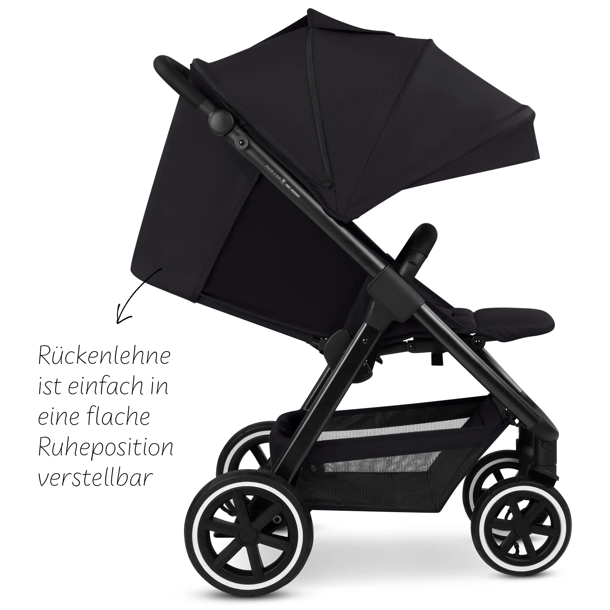 Stroller Avus 2 Air | With Air Tires - Coal