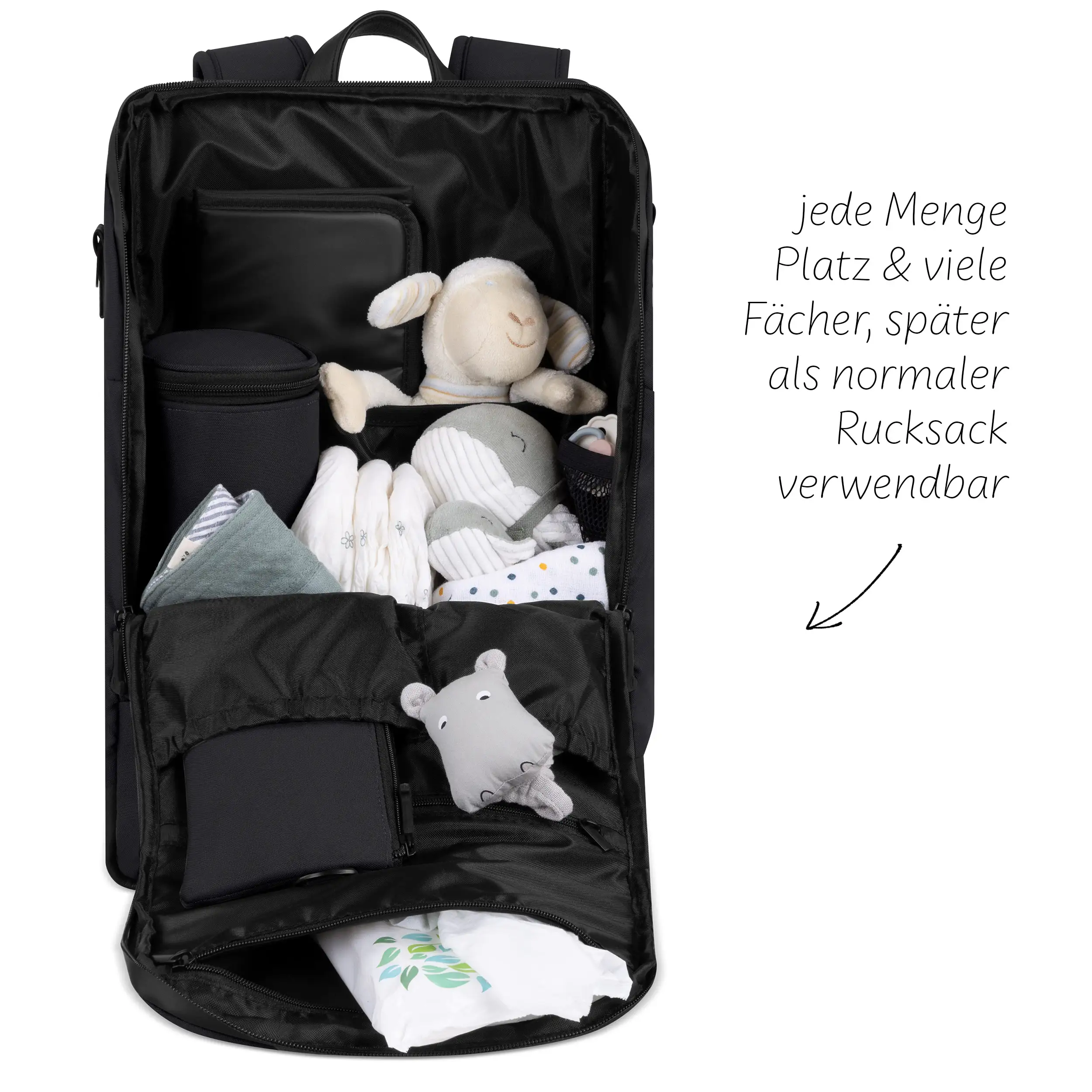 Diaper Changing Backpack Active - Coal