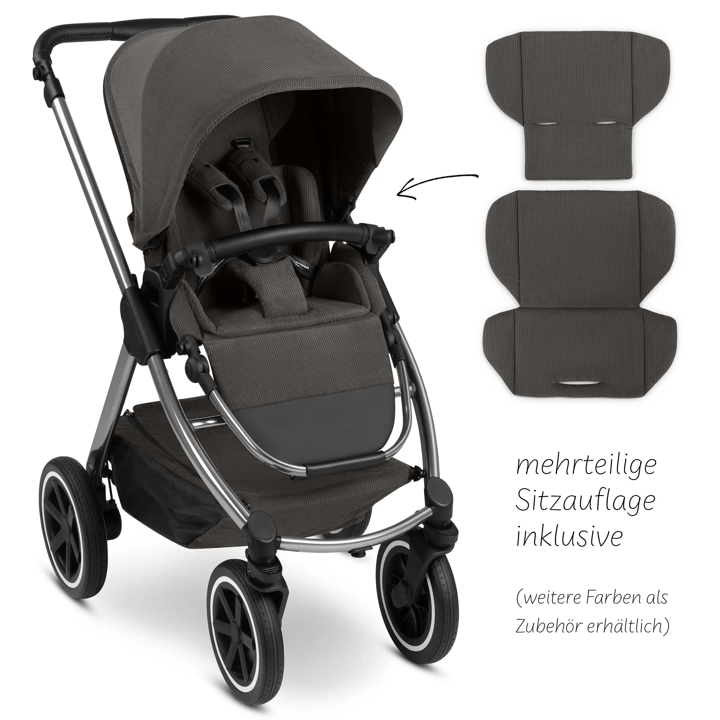 3in1 Kinderwagen-Set Samba 2 - Almond