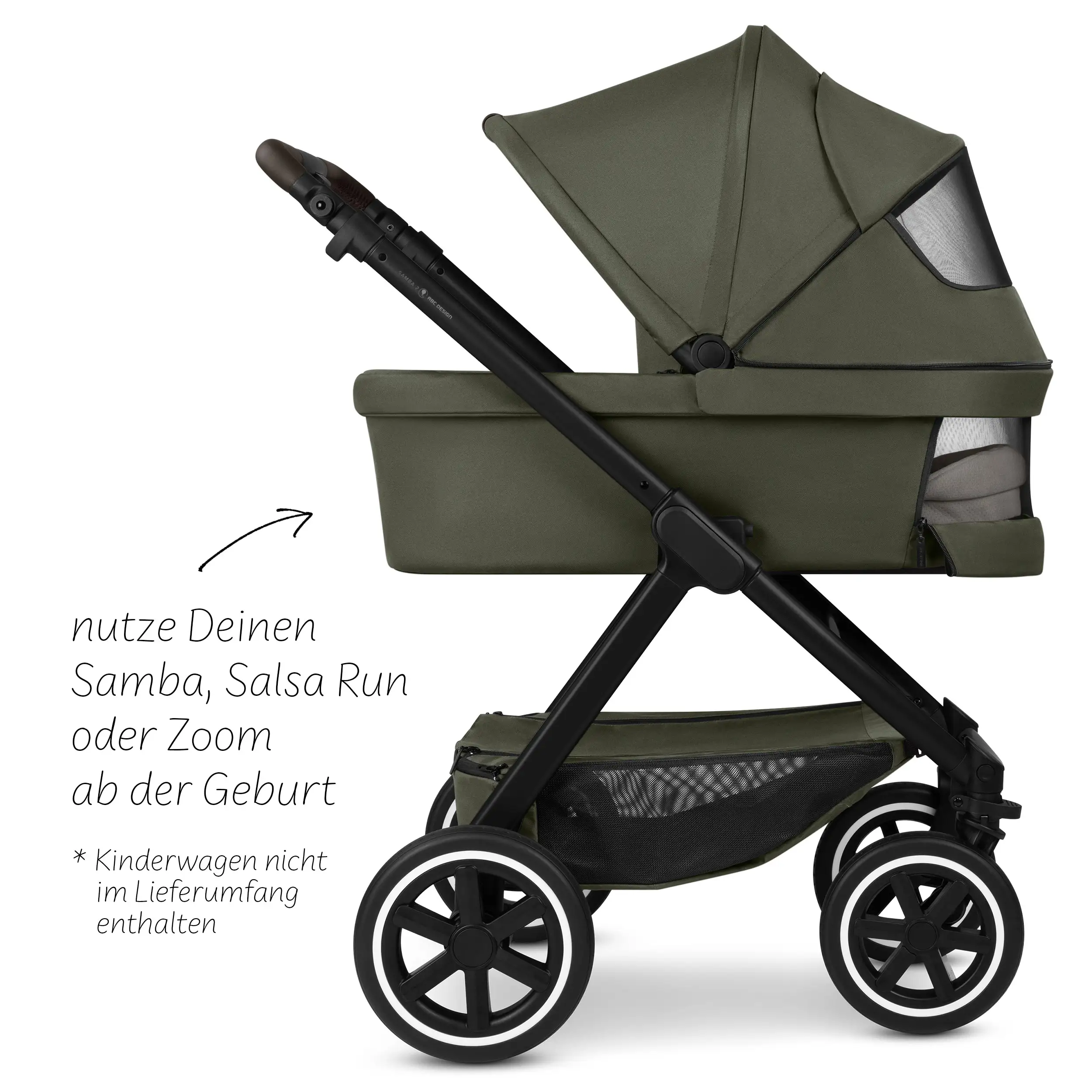 Carrycot for Samba / Salsa Run / Zoom - Avocado