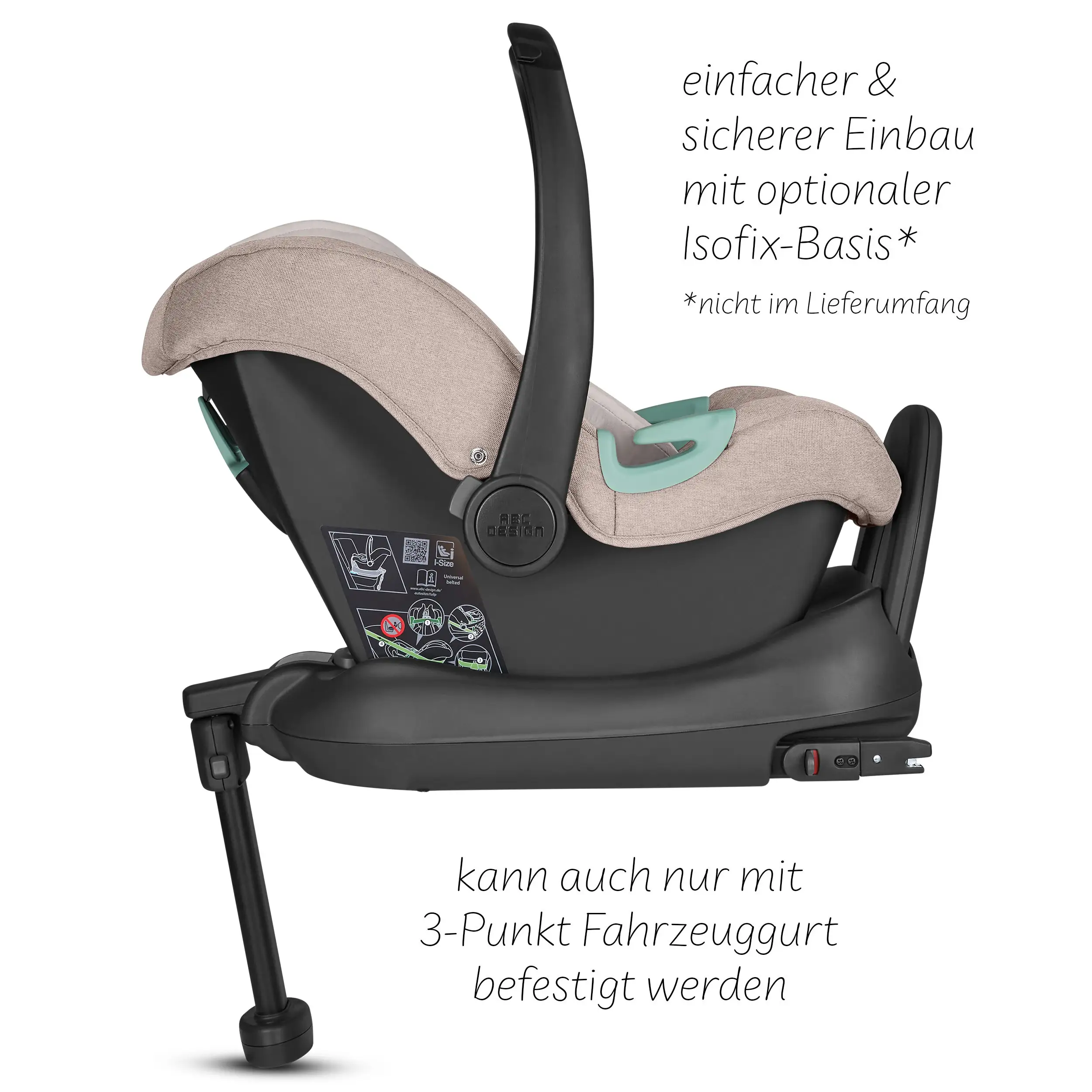 Infant Car Seat Tulip i-Size (for Newborn Babys) - Camel