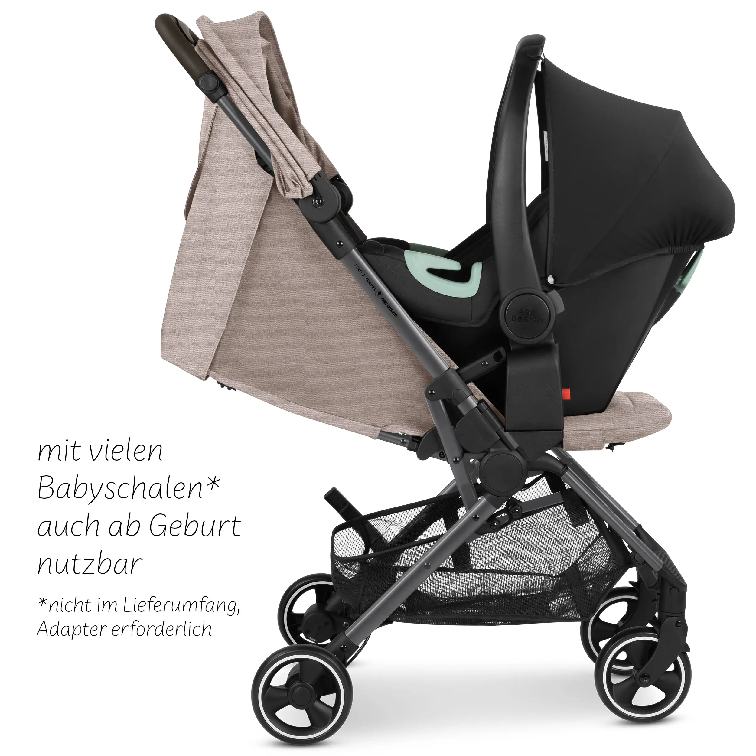 Travel Stroller Ping 3 Travel - Camel