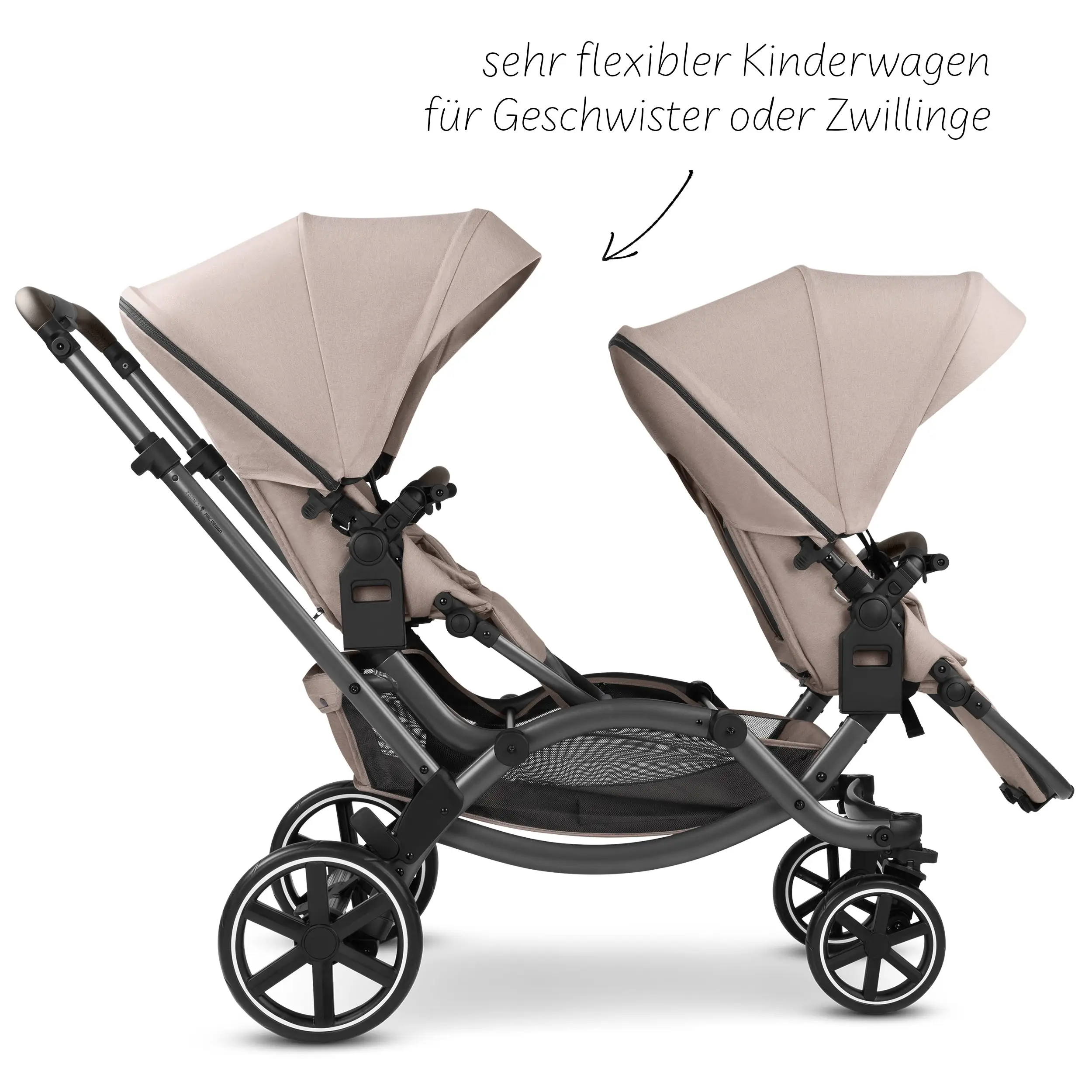 Double Stroller Zoom 2 - Camel