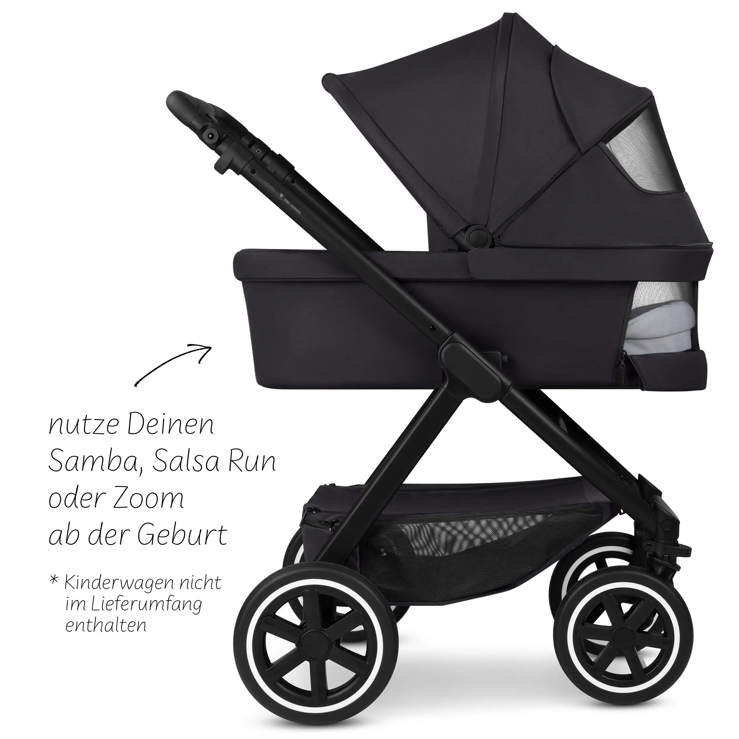 Carrycot for Samba / Salsa Run / Zoom - Coal