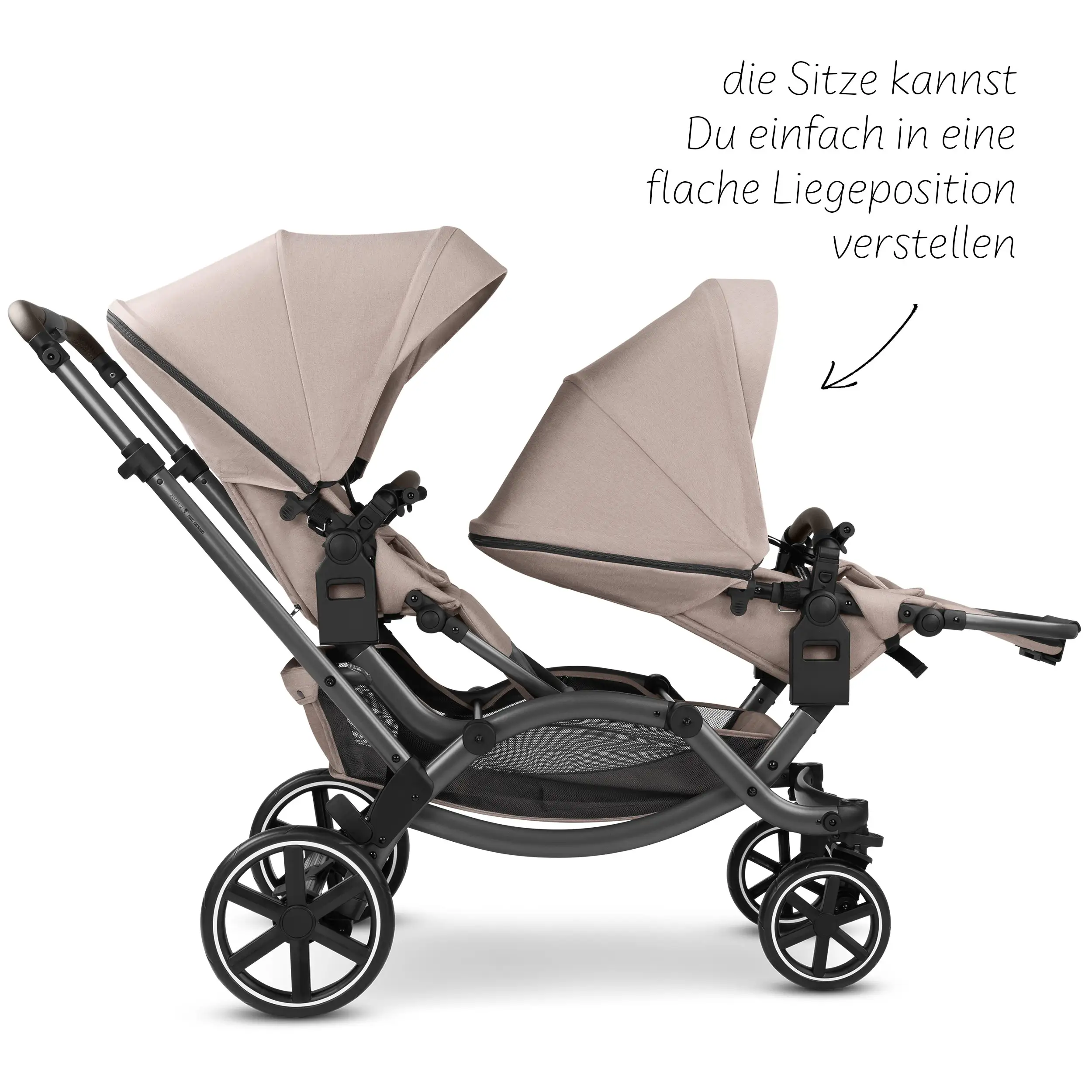 Double Stroller Zoom 2 - Camel