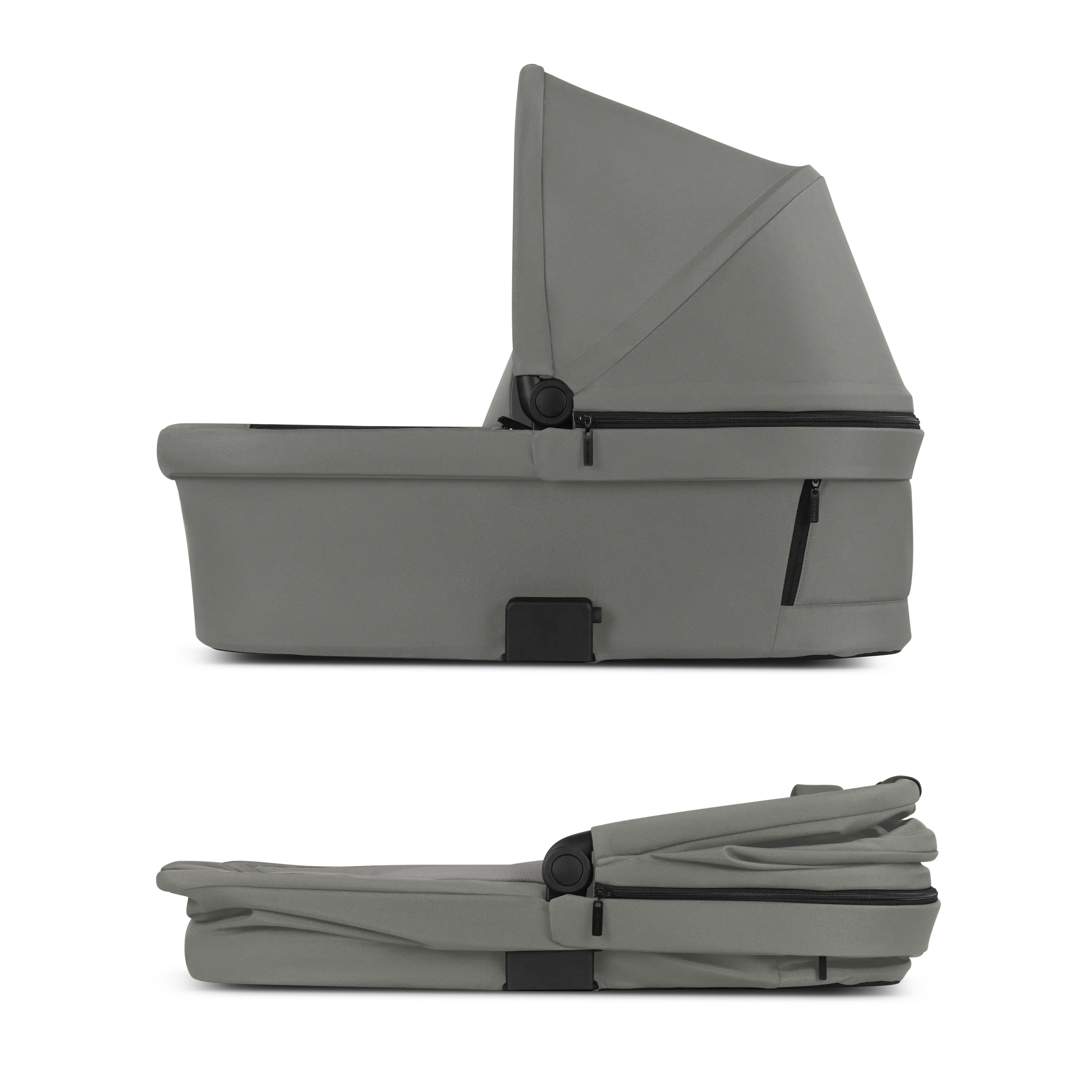 Fold-down carrycot for on the go